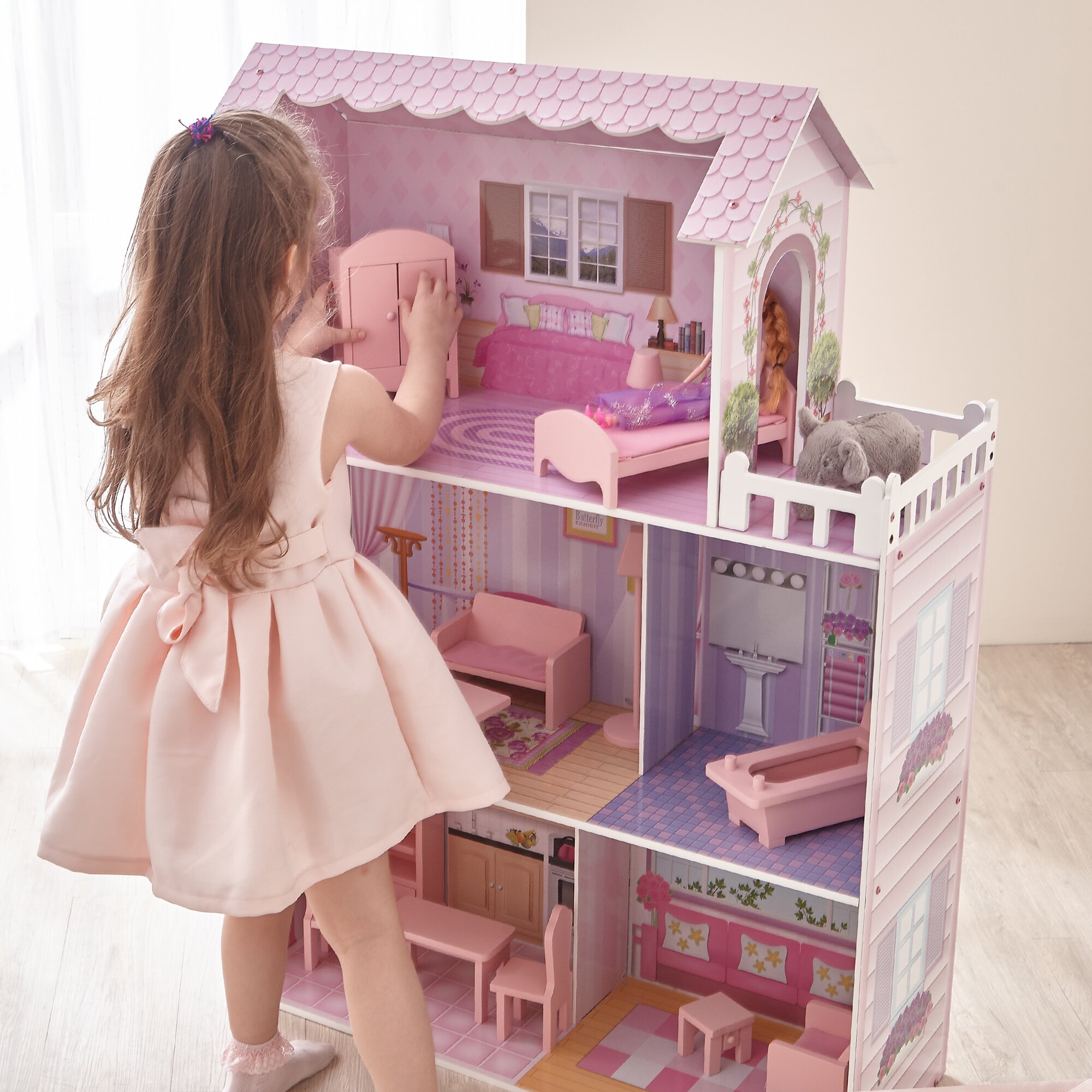 Teamson Kids Fancy Mansion Doll House & Reviews Wayfair