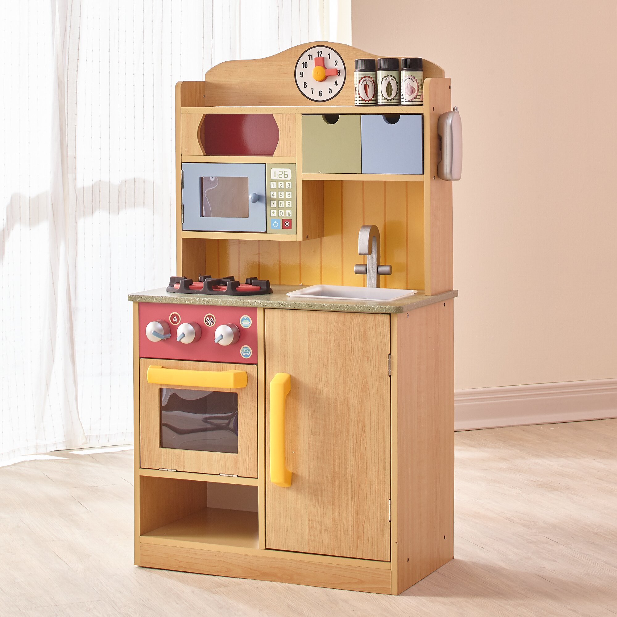 Teamson Kids Little Chef Wooden Play Kitchen with Accessories & Reviews
