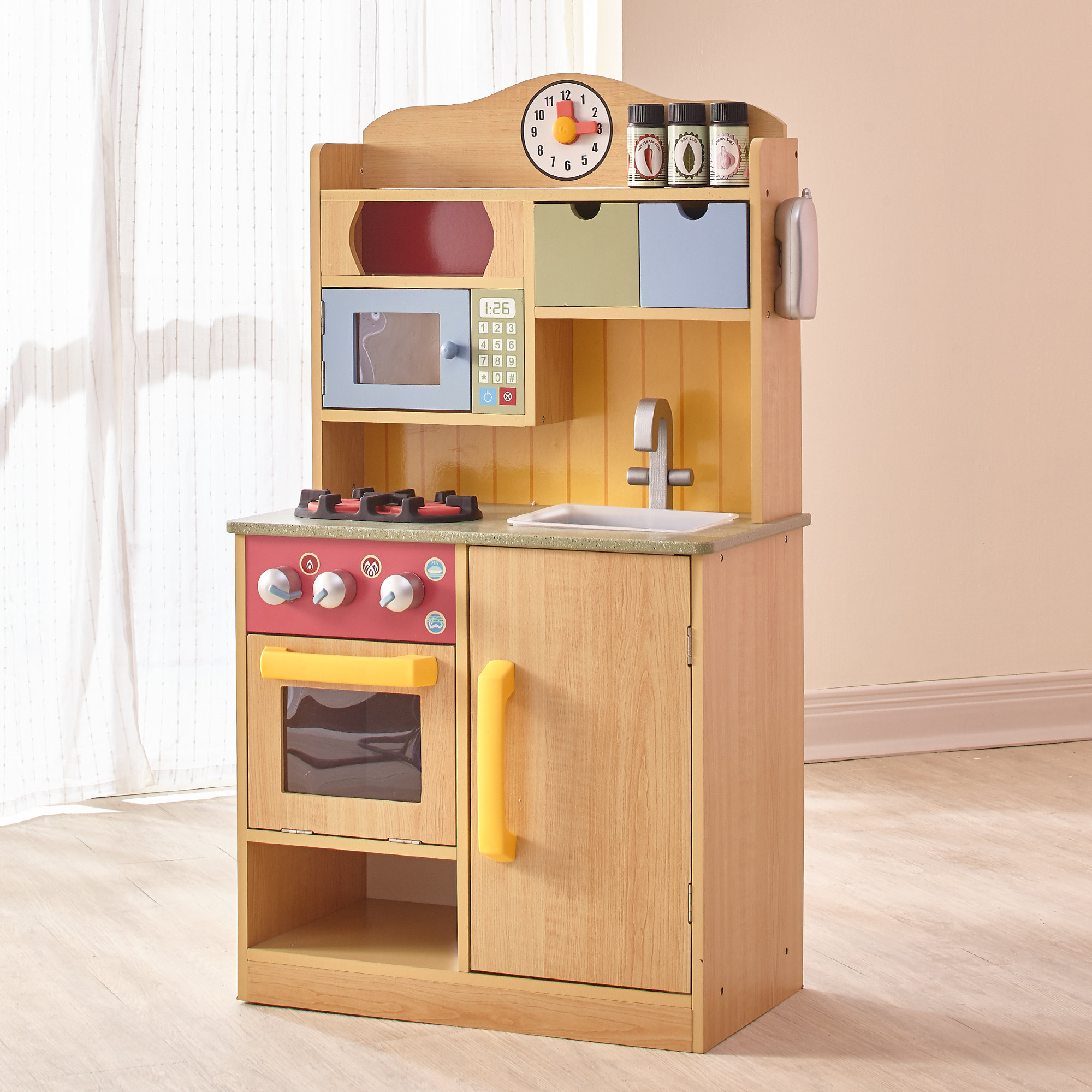 miniature play kitchen