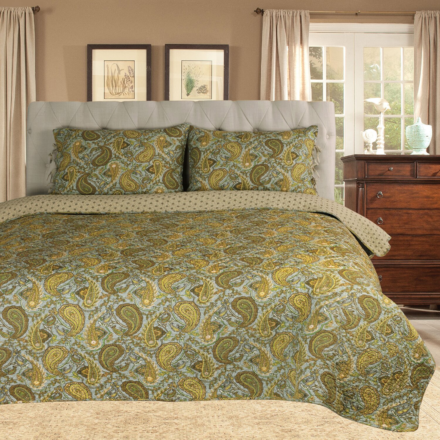 Simple Luxury Moroccan Paisley Quilt Set & Reviews | Wayfair