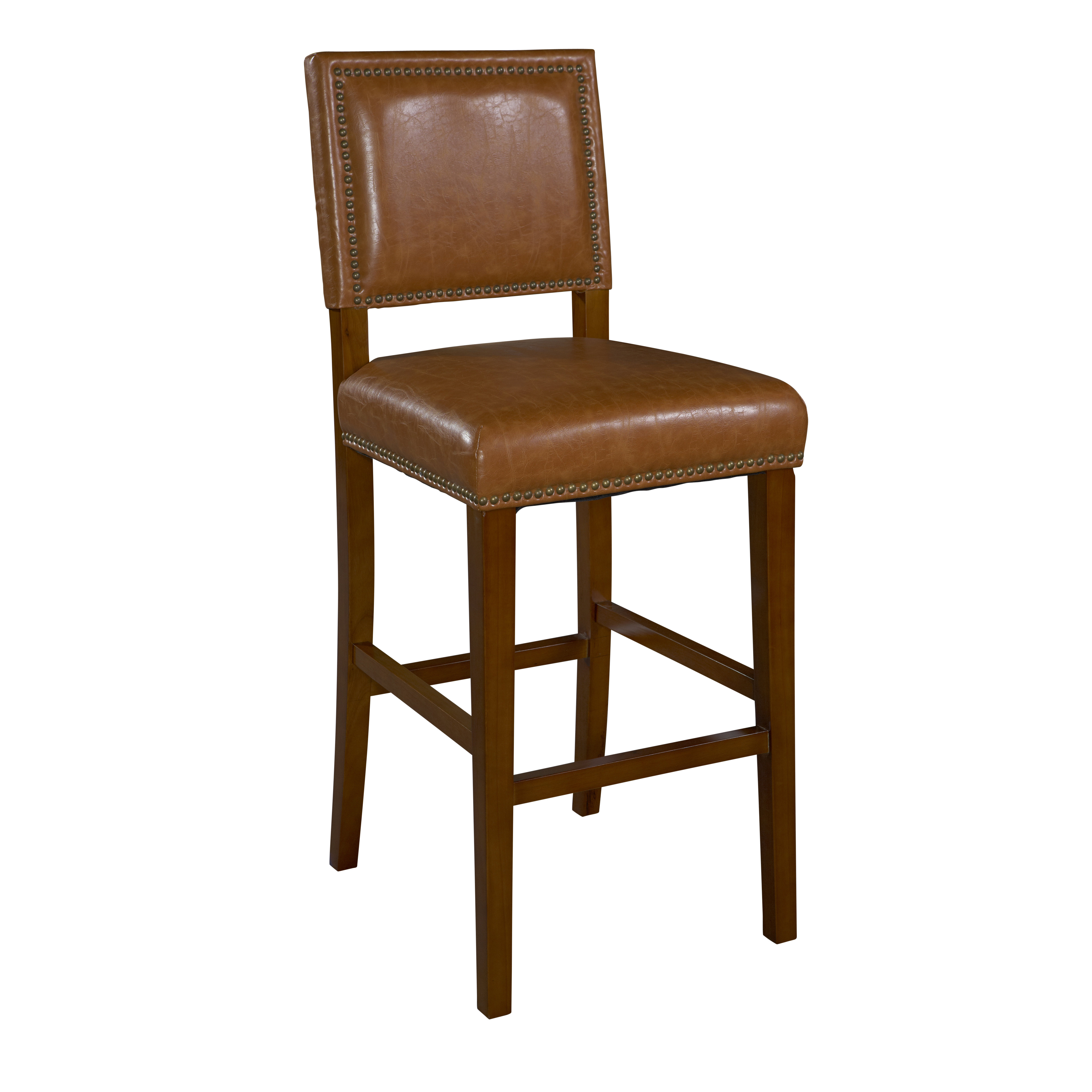 Linon Brook 30 Bar Stool Reviews Wayfair   Linon Brook 30 Bar Stool With Cushion 