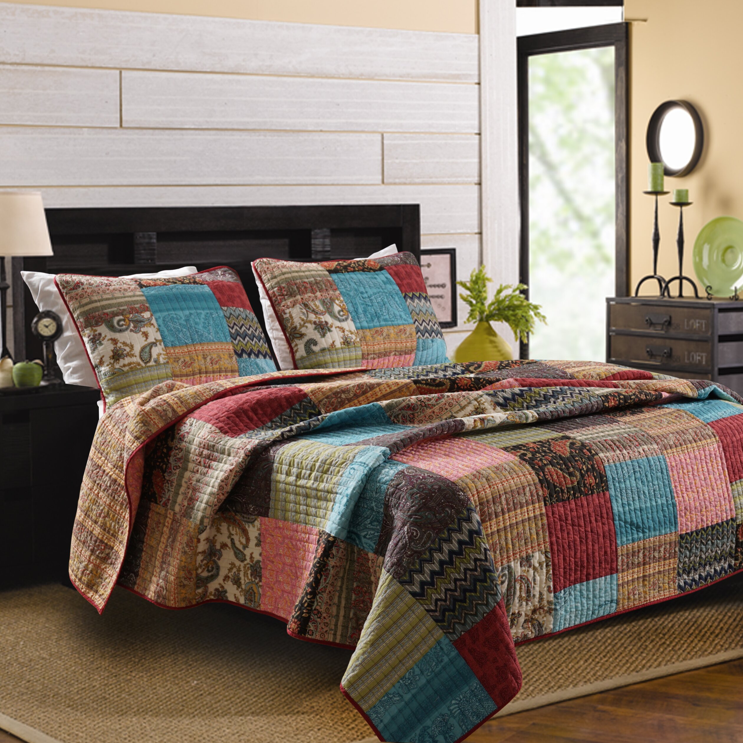 Greenland Home Fashions New Bohemian Quilt Collection & Reviews | Wayfair