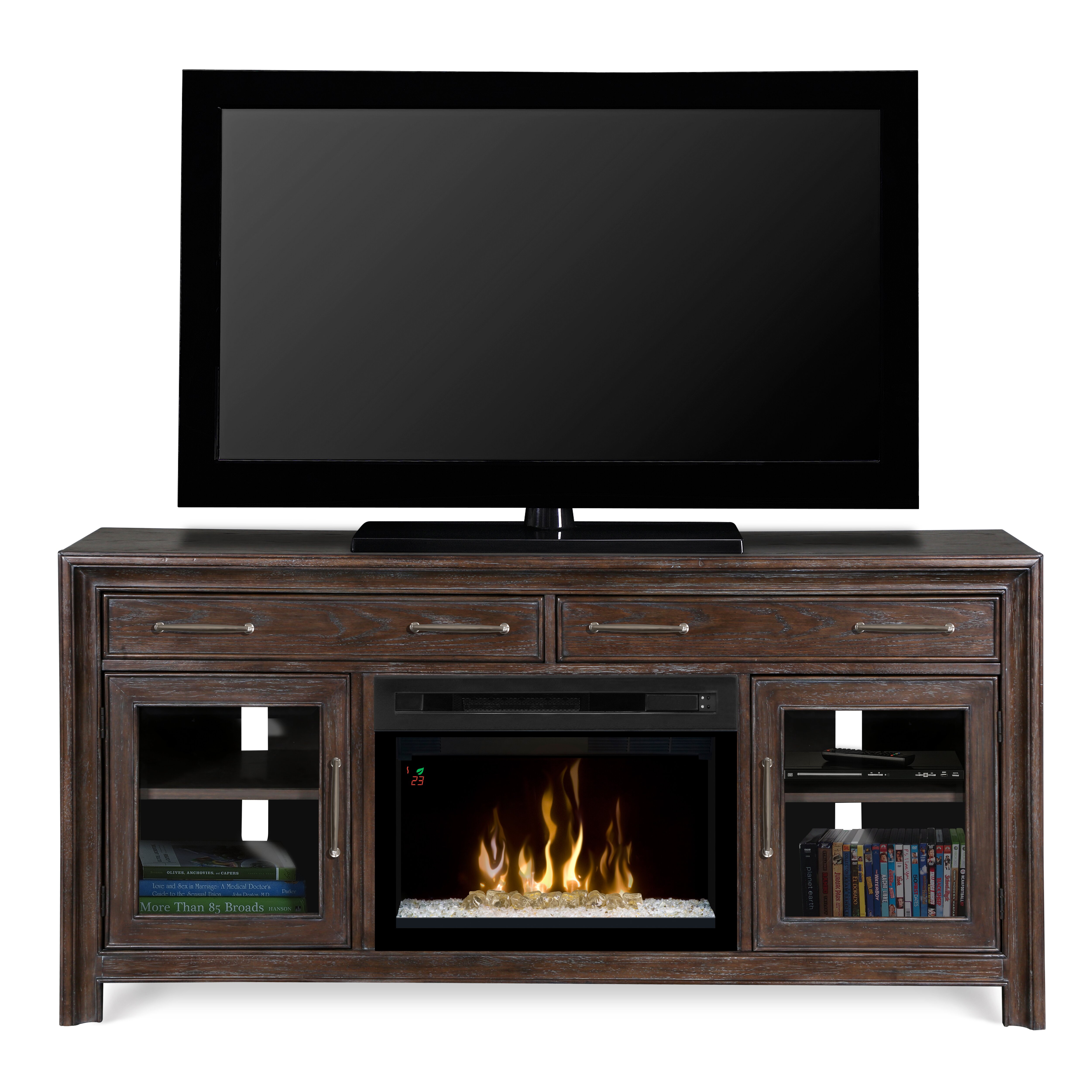 Dimplex Woolbrook TV Stand with Electric Fireplace ...
