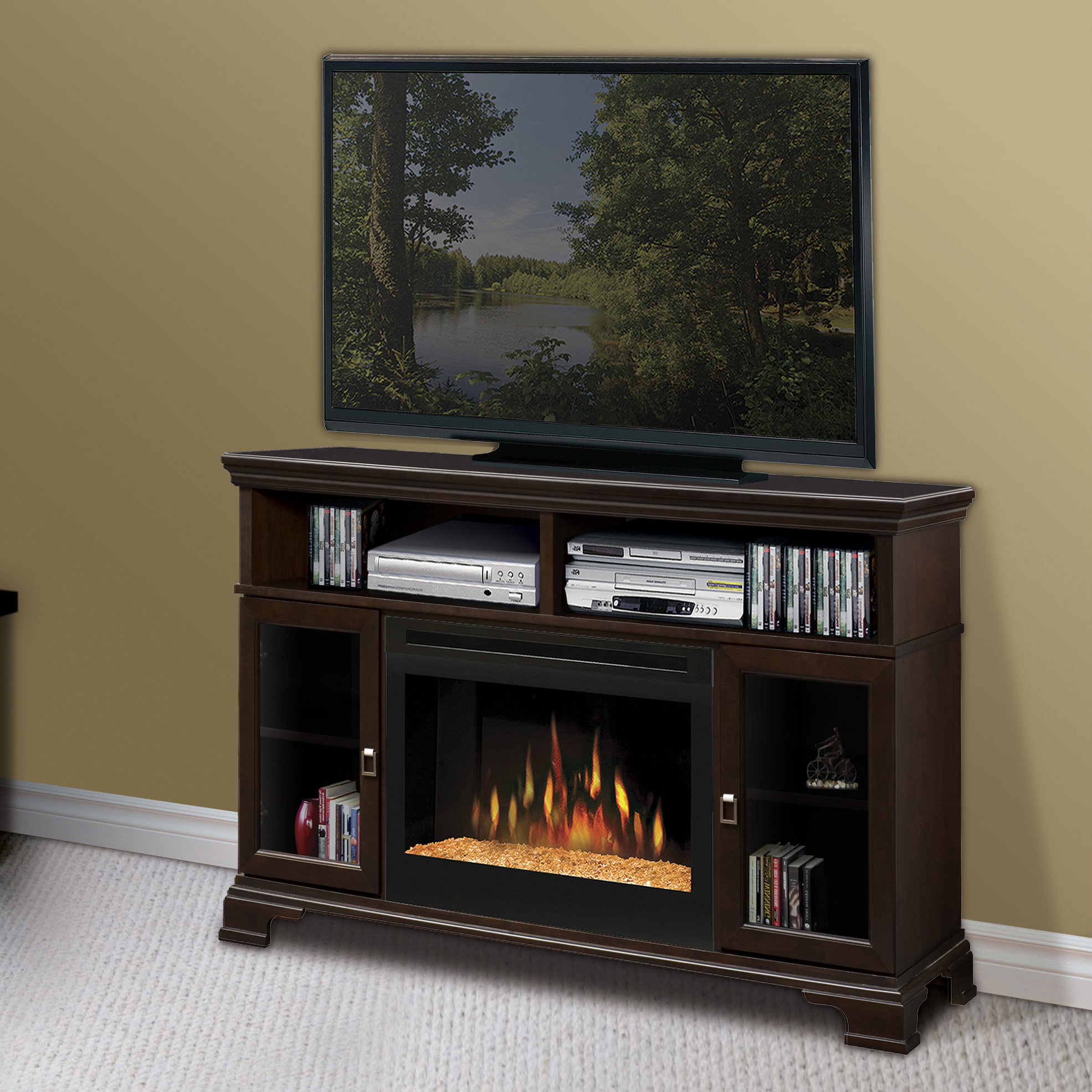 Dimplex Brookings TV Stand with Electric Fireplace & Reviews Wayfair