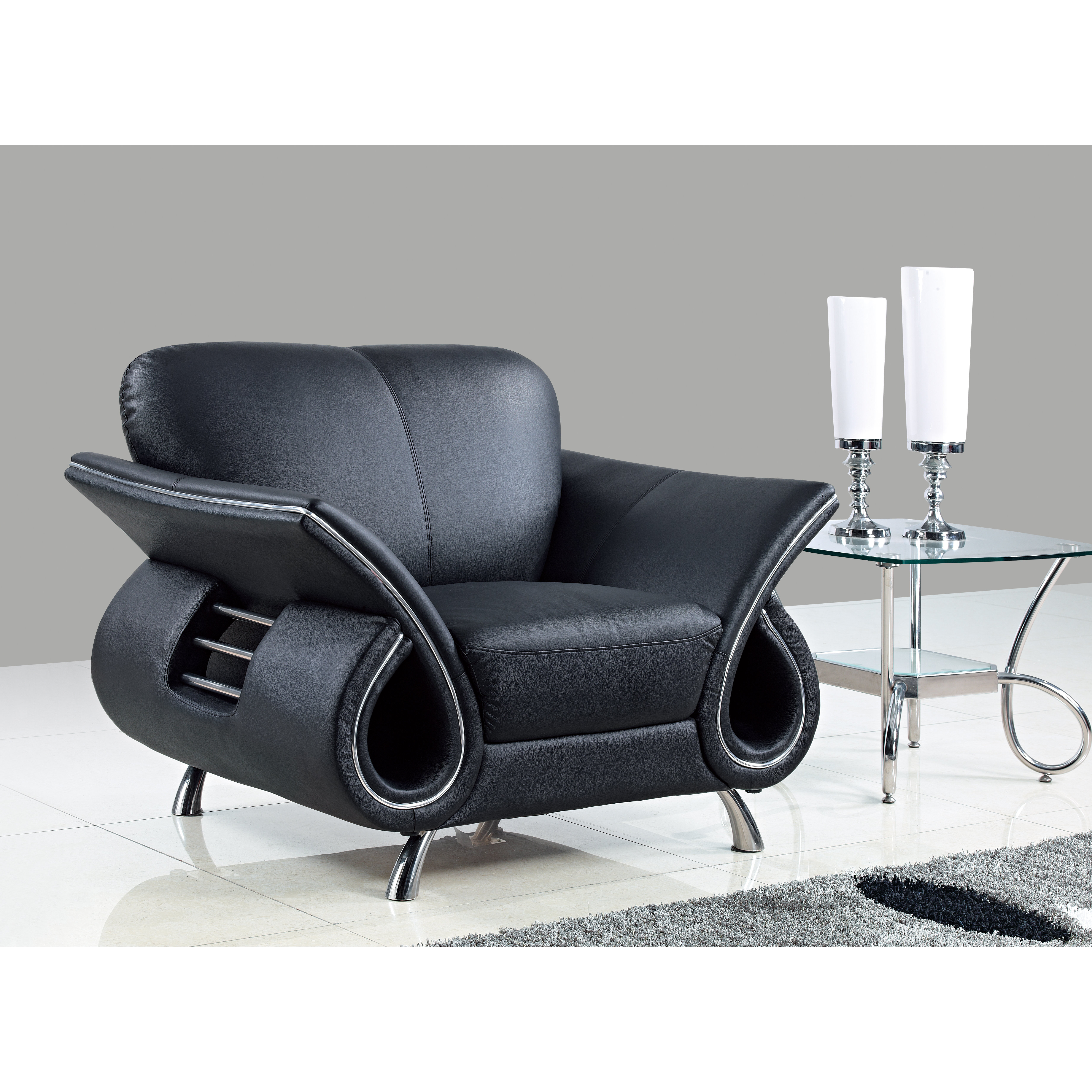 Global Furniture USA Clark Leather Armchair & Reviews Wayfair