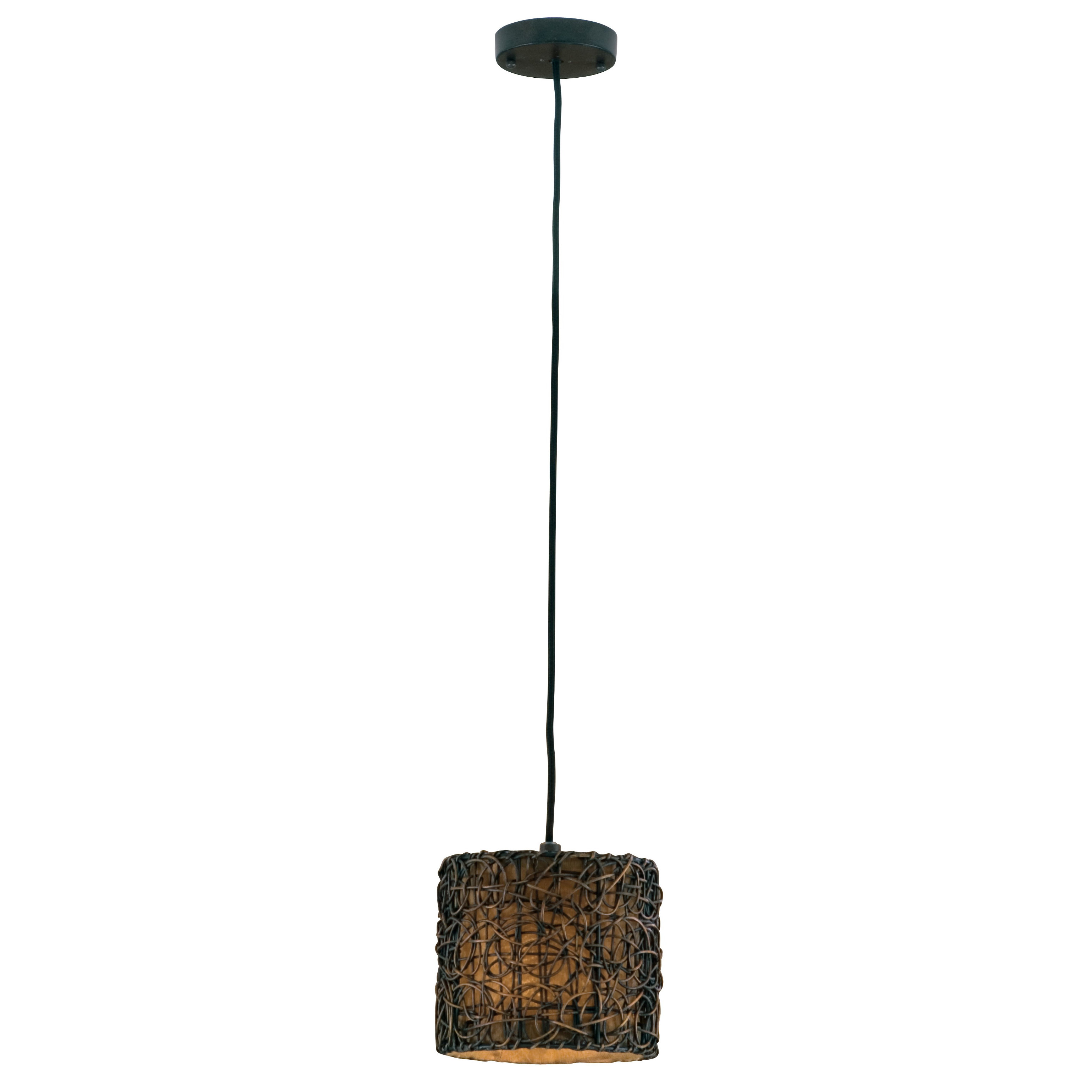 Uttermost Woven Rattan 1 Light Mini Pendant & Reviews Wayfair