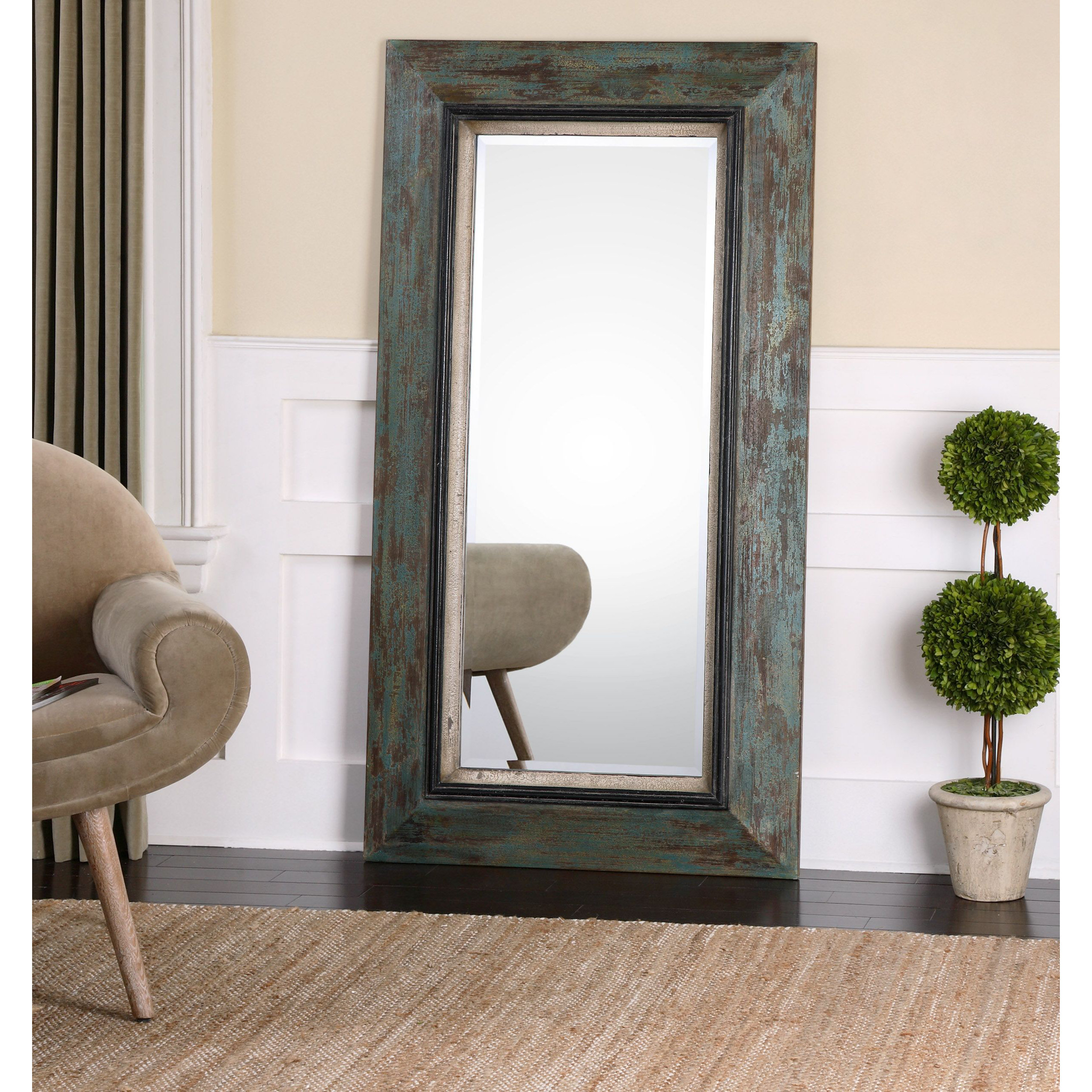 Uttermost Bronwen Distressed Leaner Mirror & Reviews Wayfair.ca