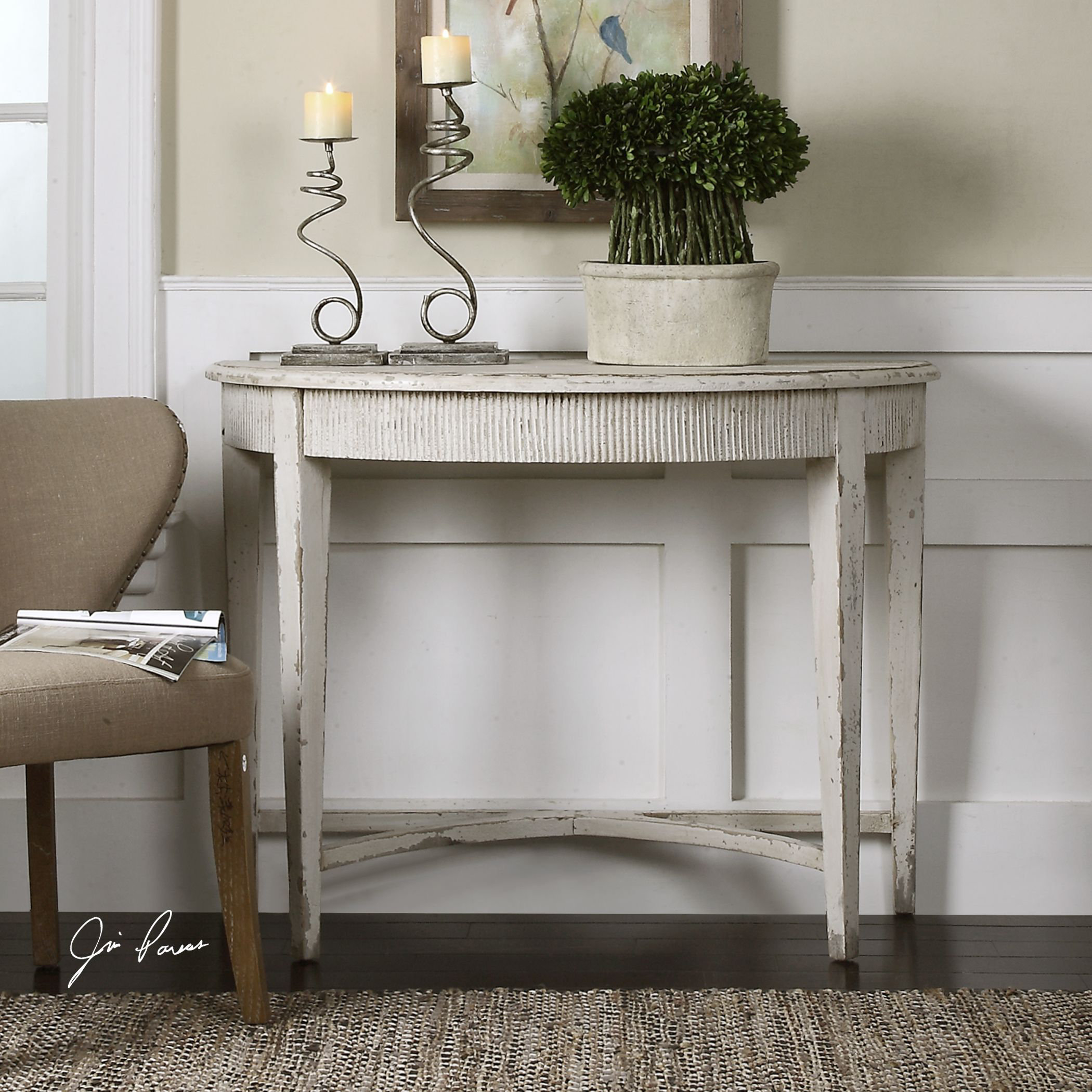 Uttermost Parisio Demilune Console Table & Reviews Wayfair