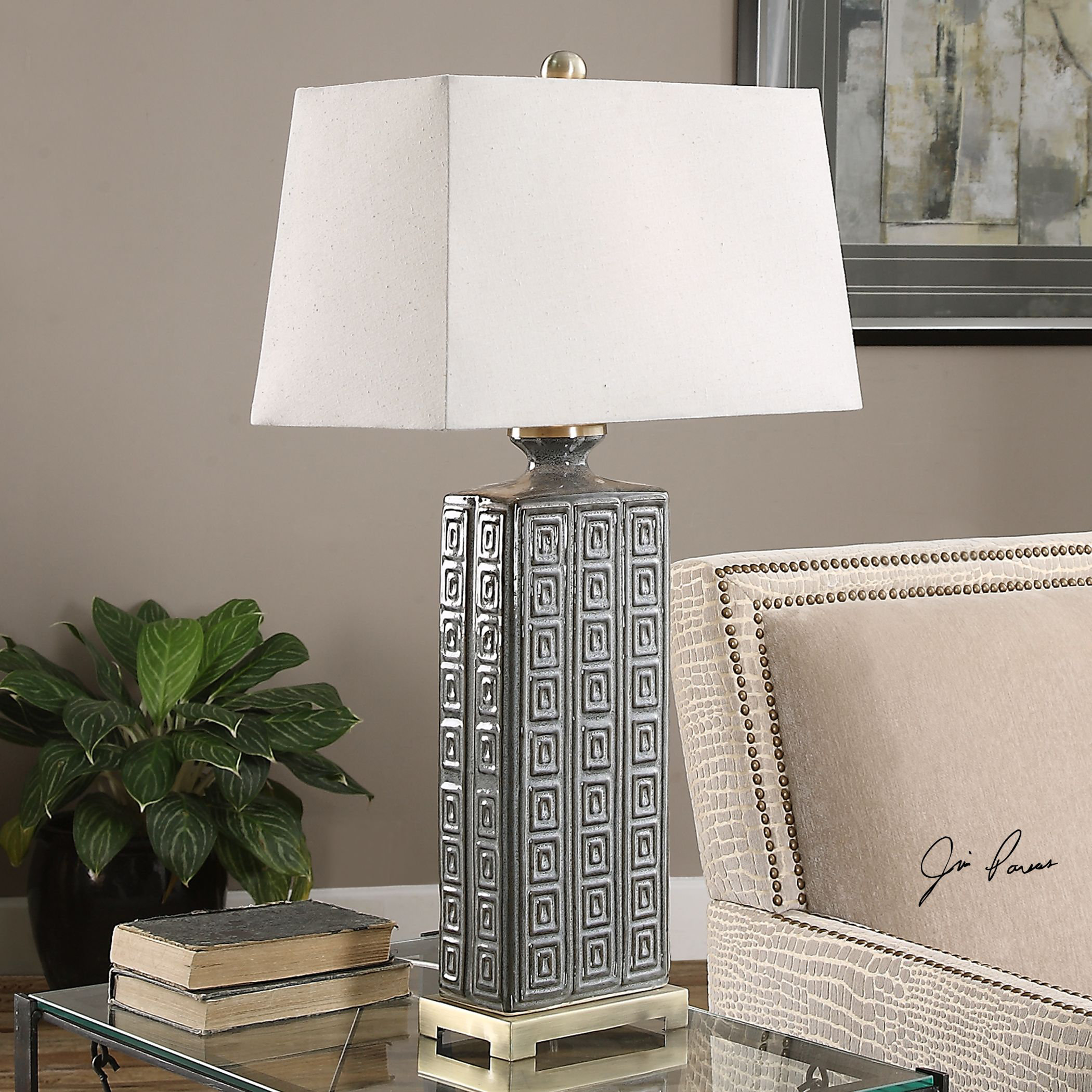 Uttermost Casale 31.5" H Table Lamp with Rectangular Shade ...