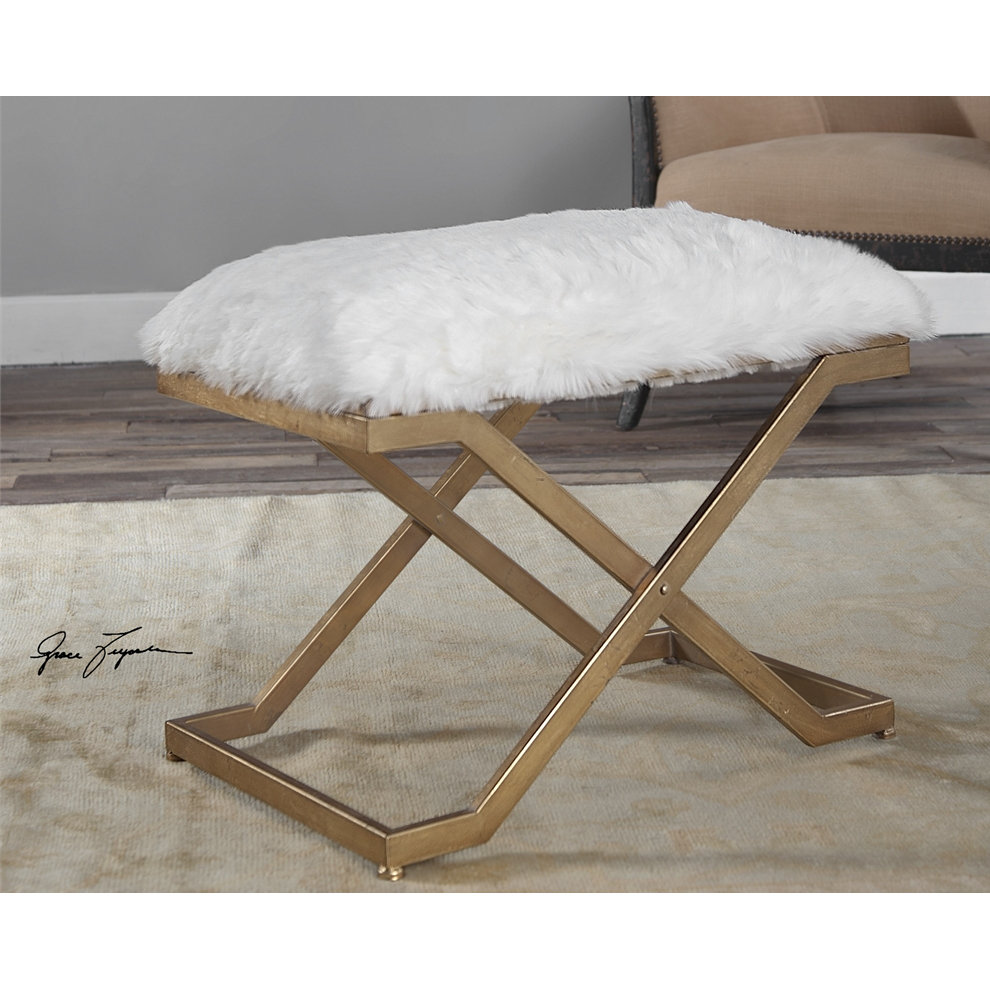 Mercer41 Keener Fur Bedroom Bench & Reviews Wayfair