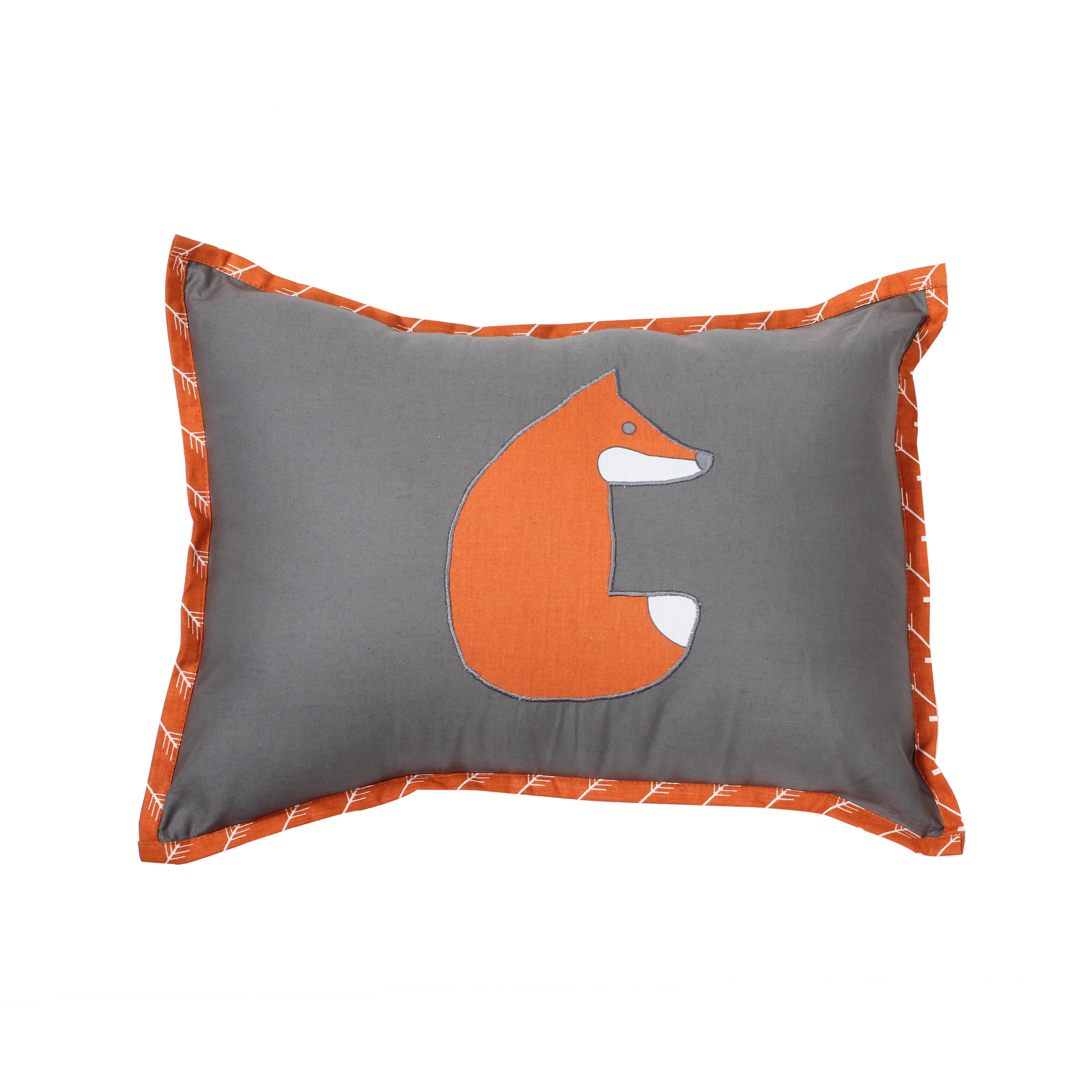 Bacati Playful Fox Cotton Throw Pillow Wayfair