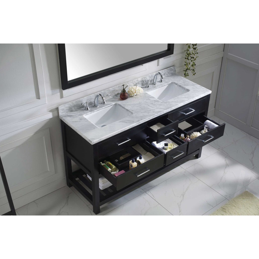 Virtu Caroline Estate 60" Bathroom Vanity & Reviews Wayfair