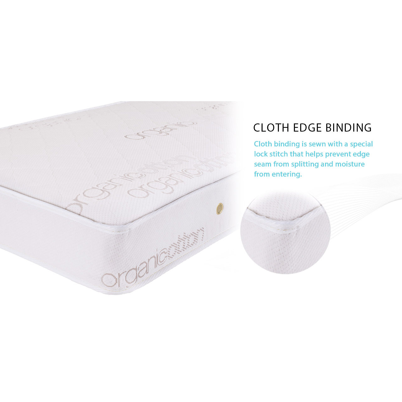 L.A. Baby Natural Triple Zone 2 in 1 Soy Foam Crib Mattress with