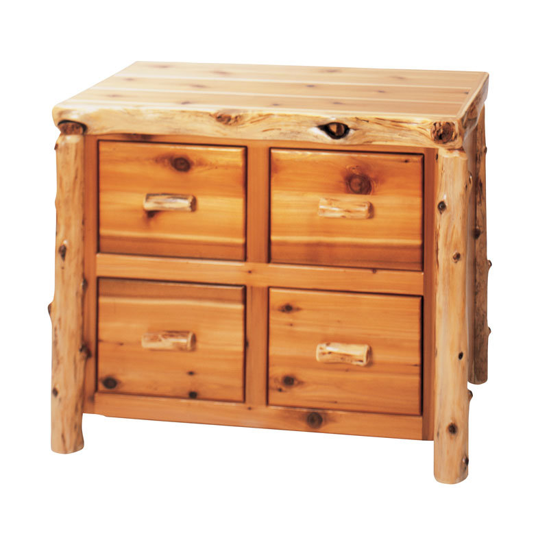 Fireside Lodge Traditional Cedar Log 4Drawer File Wayfair