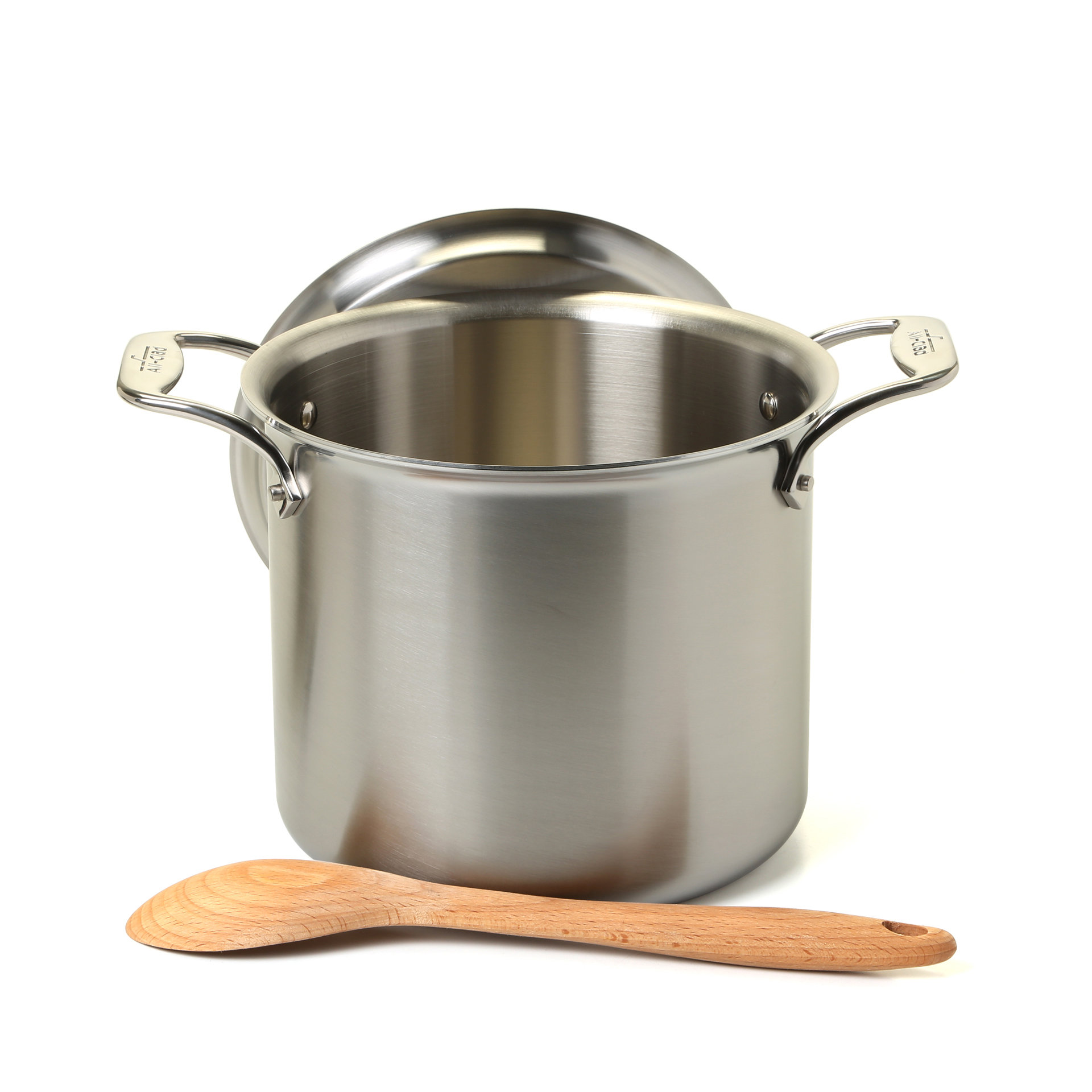 AllClad d5 Brushed Stainless Steel 7 Qt. Tall Stock Pot with Lid