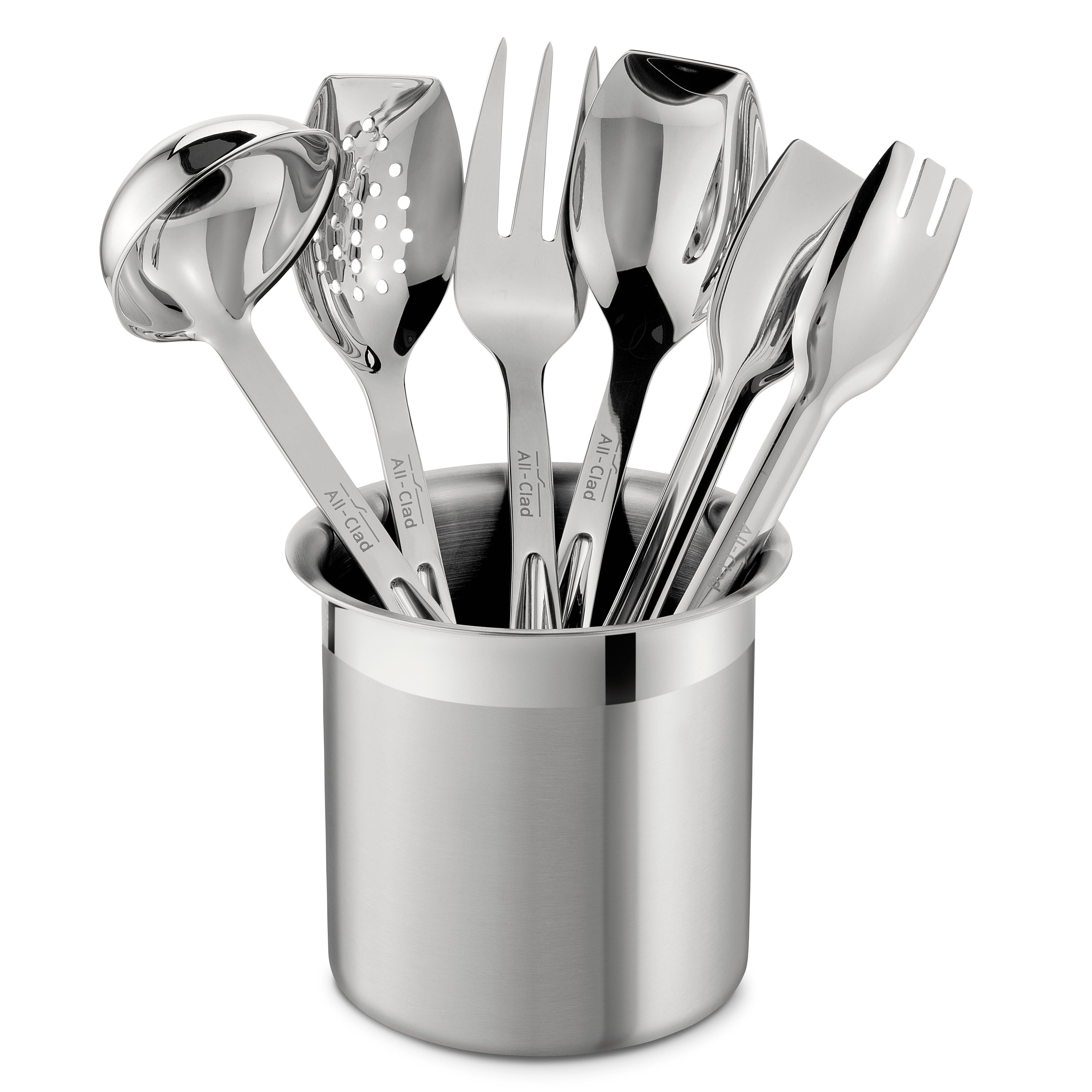 All-Clad All Professional Tools 6 Piece Cook Serve Tool Utensil Set & Reviews | Wayfair