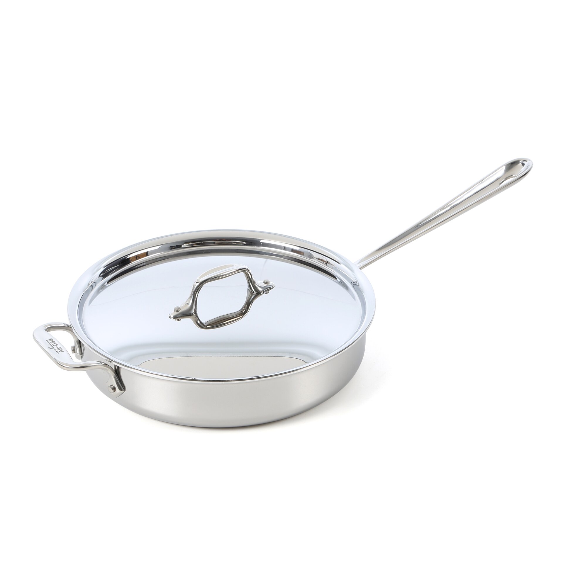 All-Clad 3qt. Stainless Steel Sauté Pan with Lid & Reviews | Wayfair