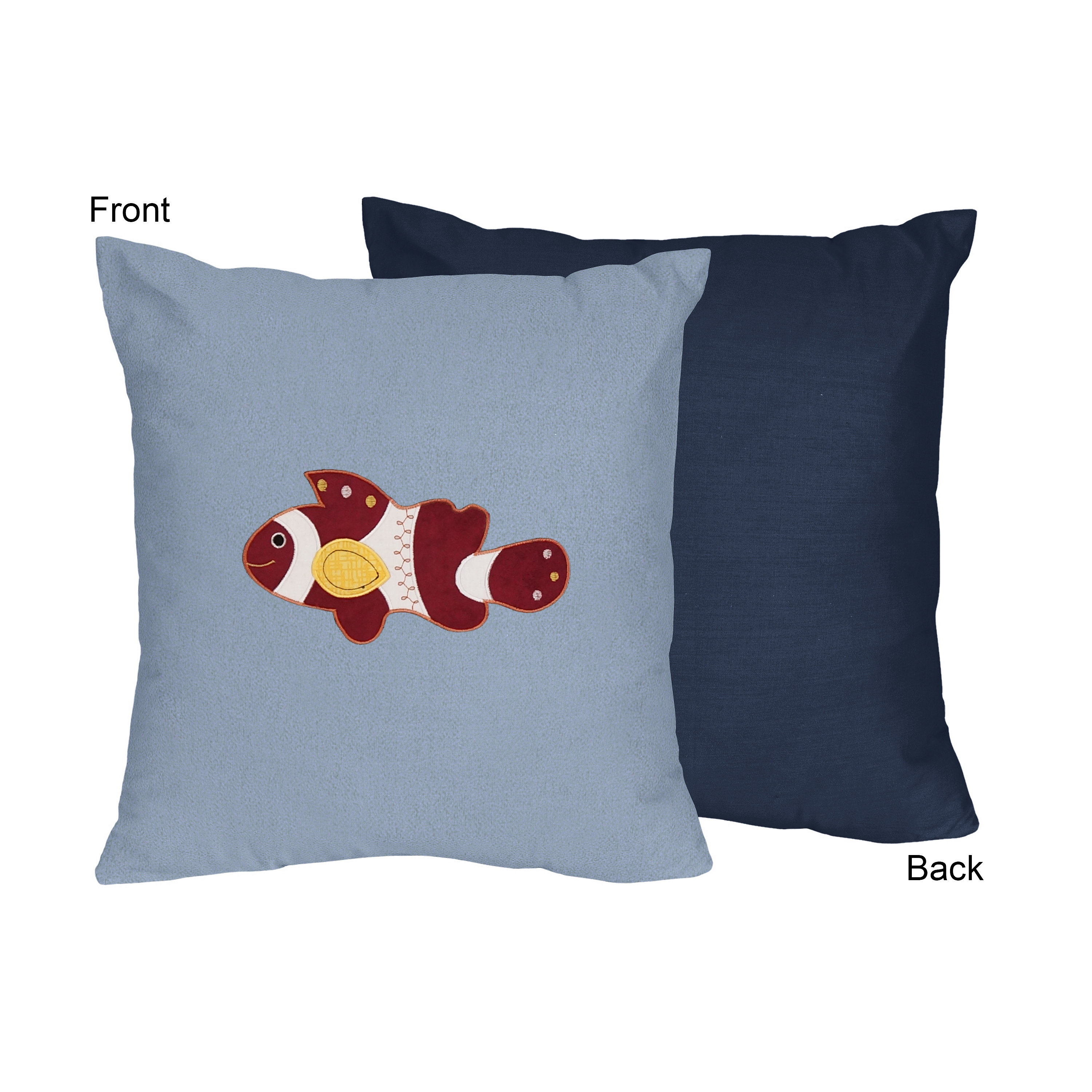 Sweet Jojo Designs Ocean Blue Throw Pillow Wayfair