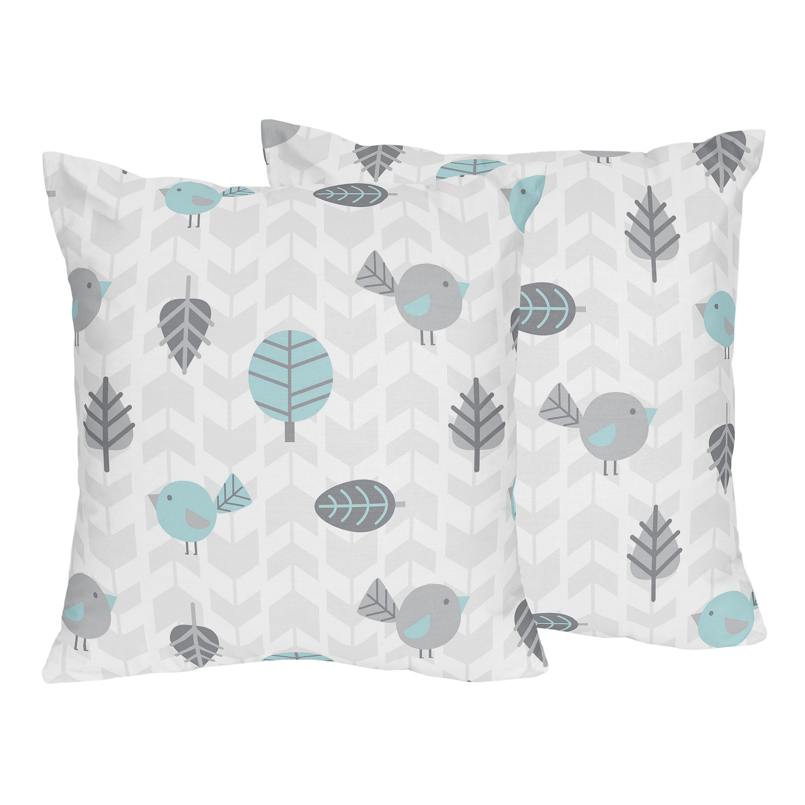 Sweet Jojo Designs Earth and Sky Bird Print Throw Pillow Wayfair