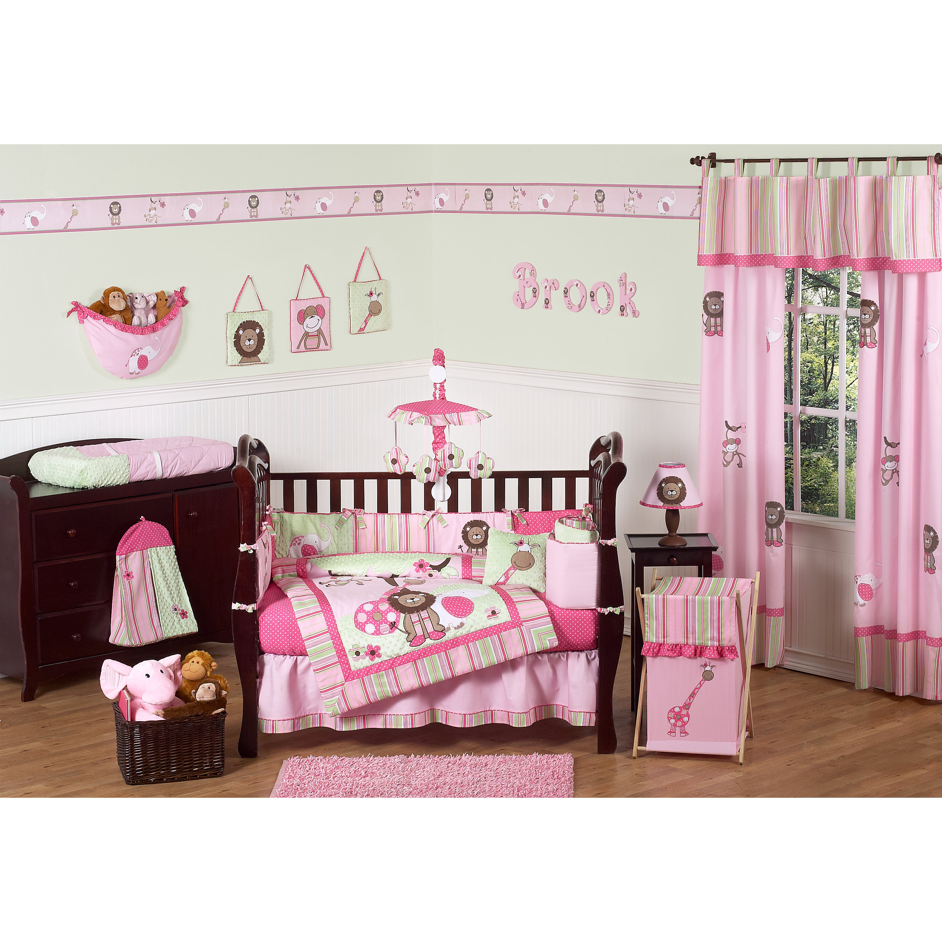 Sweet Jojo Designs Jungle Friends 9 Piece Crib Bedding Set & Reviews