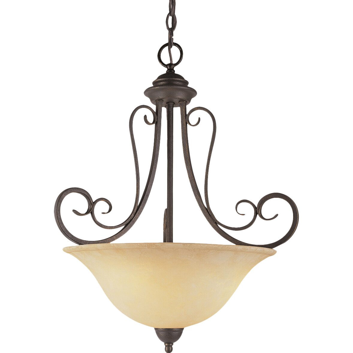 TransGlobe Lighting New Century 3 Light Inverted Pendant & Reviews ...