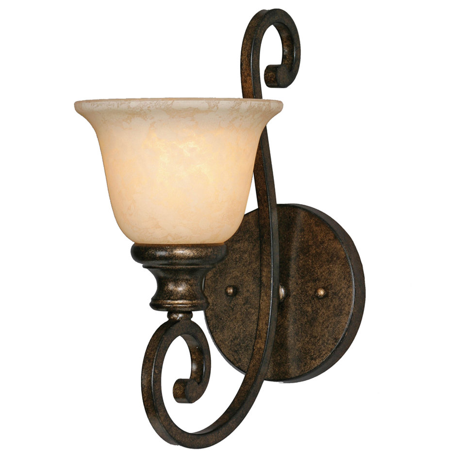 Golden Lighting Heartwood 1 Light Wall Sconce & Reviews Wayfair