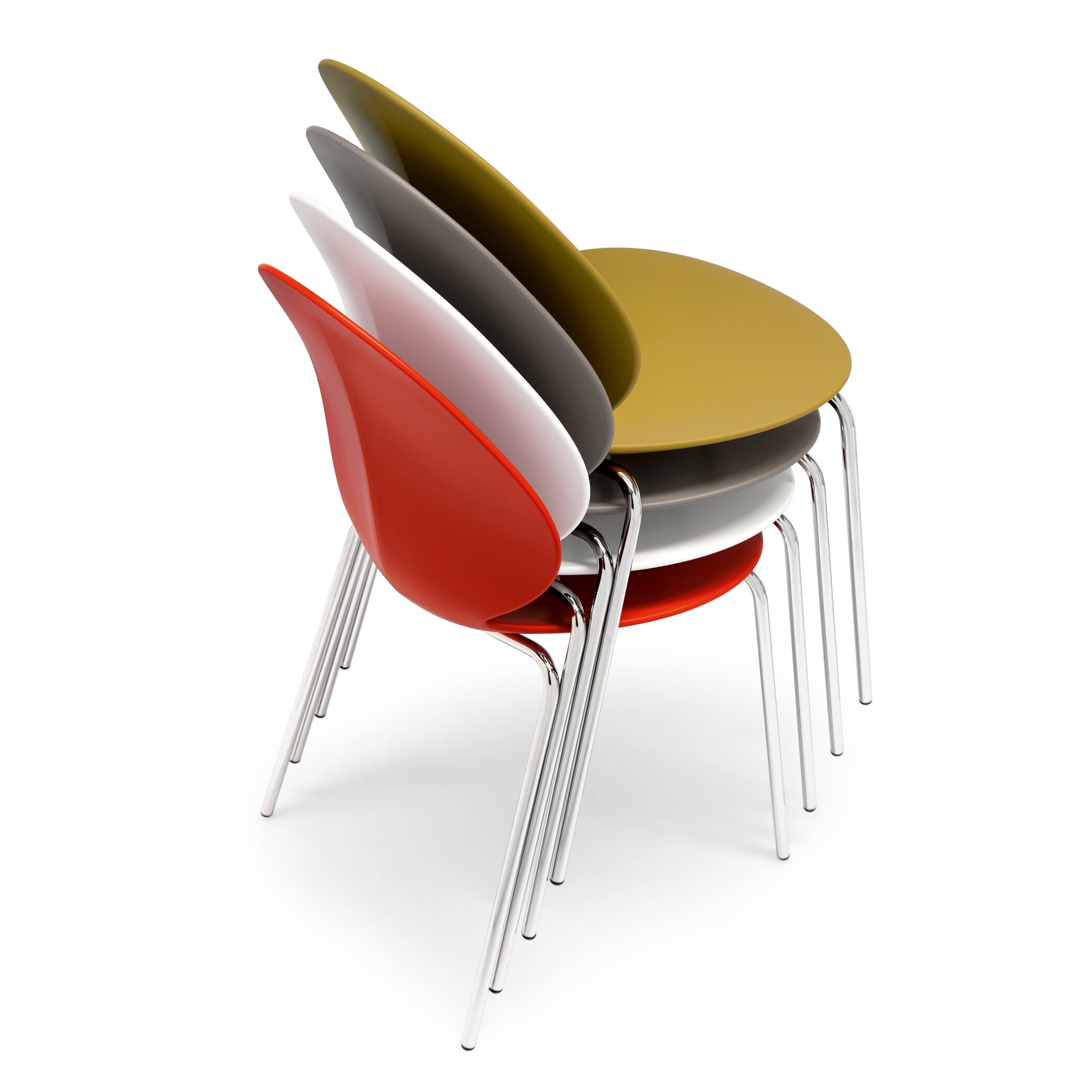 Calligaris Basil Armless Stacking Chair & Reviews Wayfair