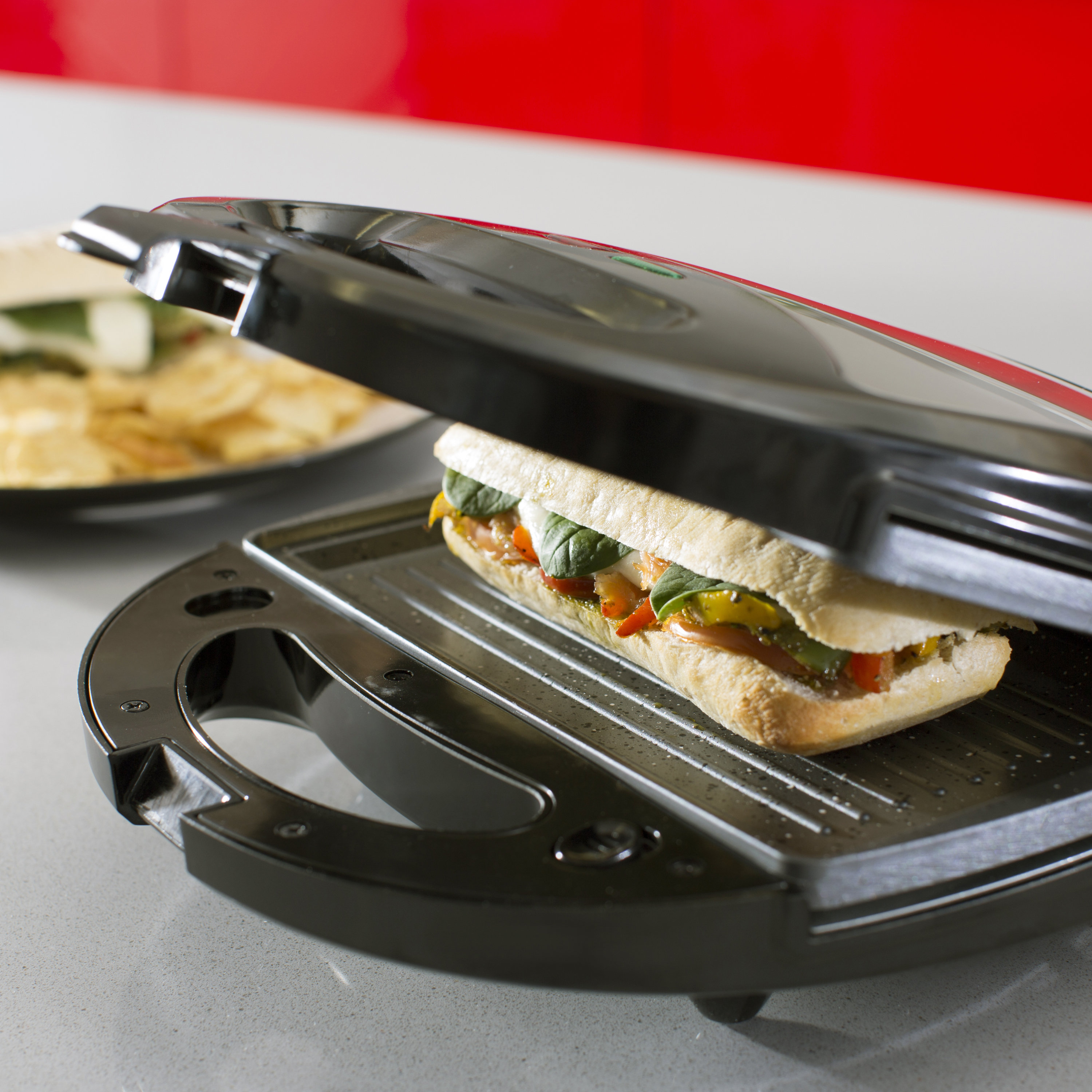 Tower 4 Slice Sandwich Toaster in Black & Reviews Wayfair UK