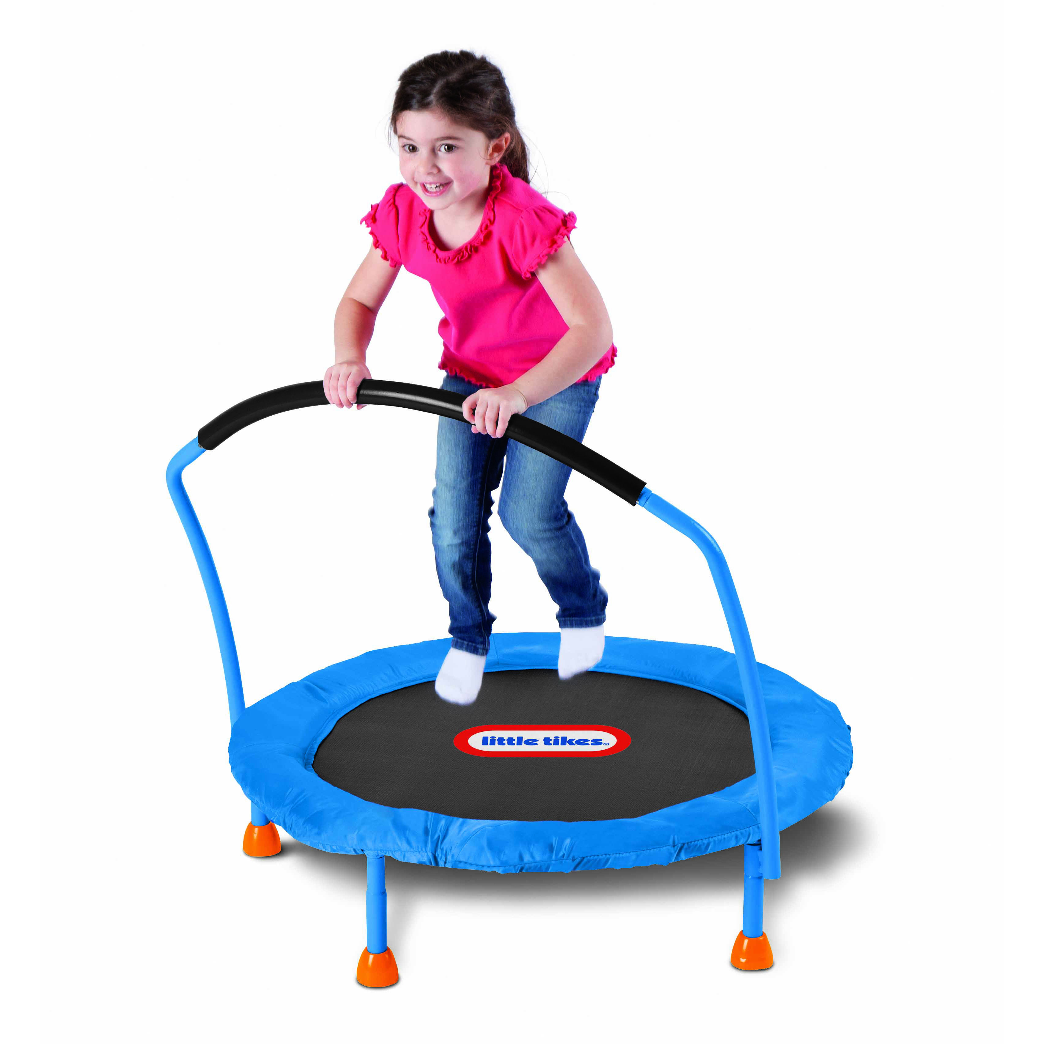 Shop by category Trampolines from Little Tikes are so much fun, your kids will never want to stop jumping! This Little Tikes 3-foot kid's trampoline is the perfect size to provide hours of bouncing fun!