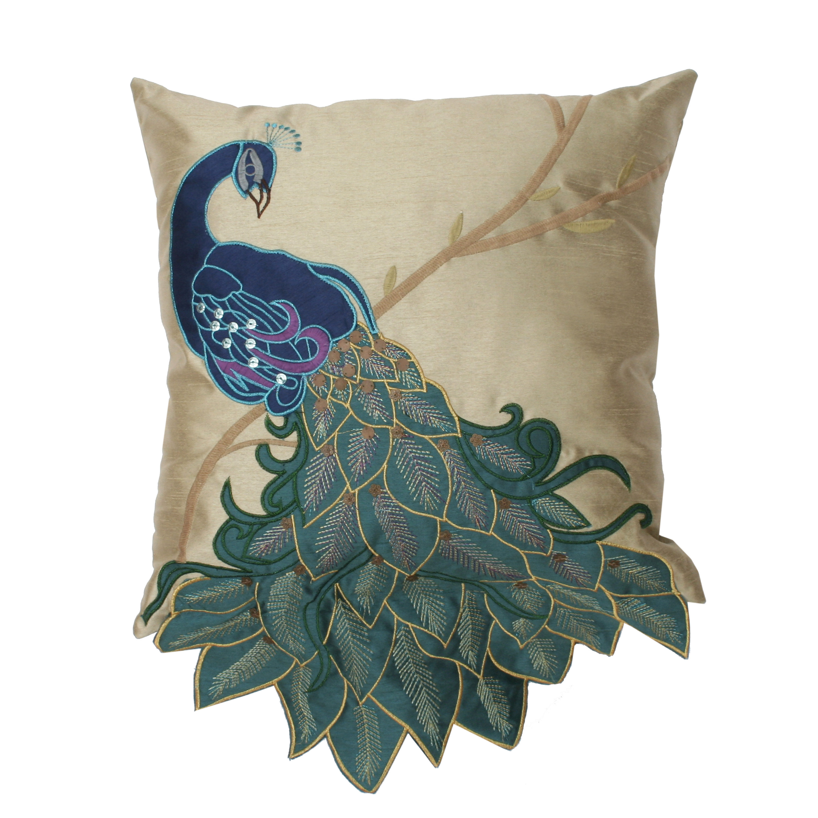 Thro by Marlo Lorenz Fancy Peacock Throw Pillow & Reviews Wayfair