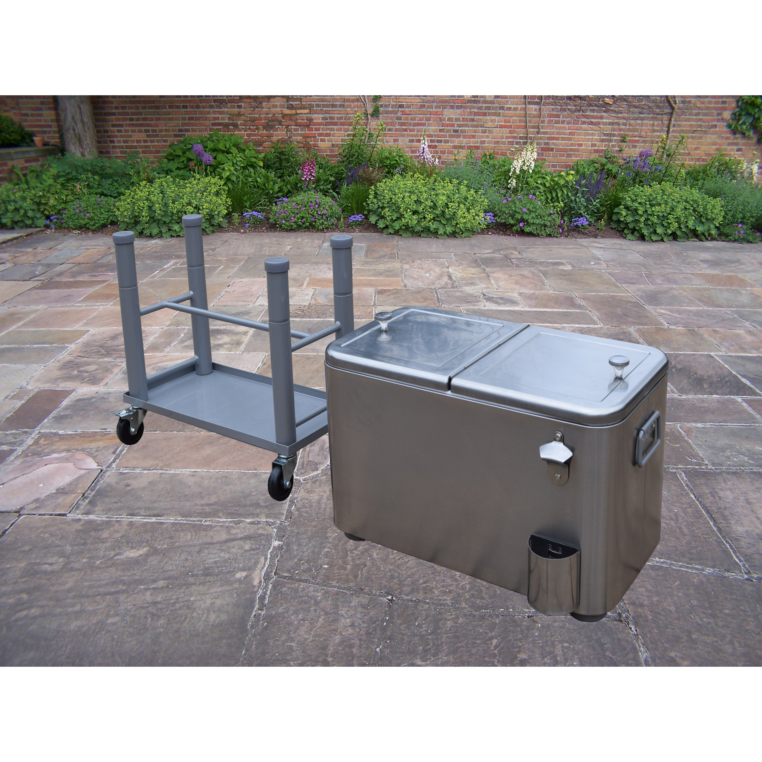 Oakland Living 60 Qt. Stainless Steel Party Cooler & Reviews Wayfair