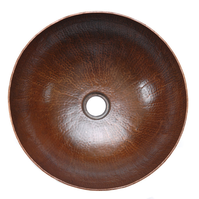 ... Copper Products Small Round Vessel Bathroom Sink & Reviews Wayfair