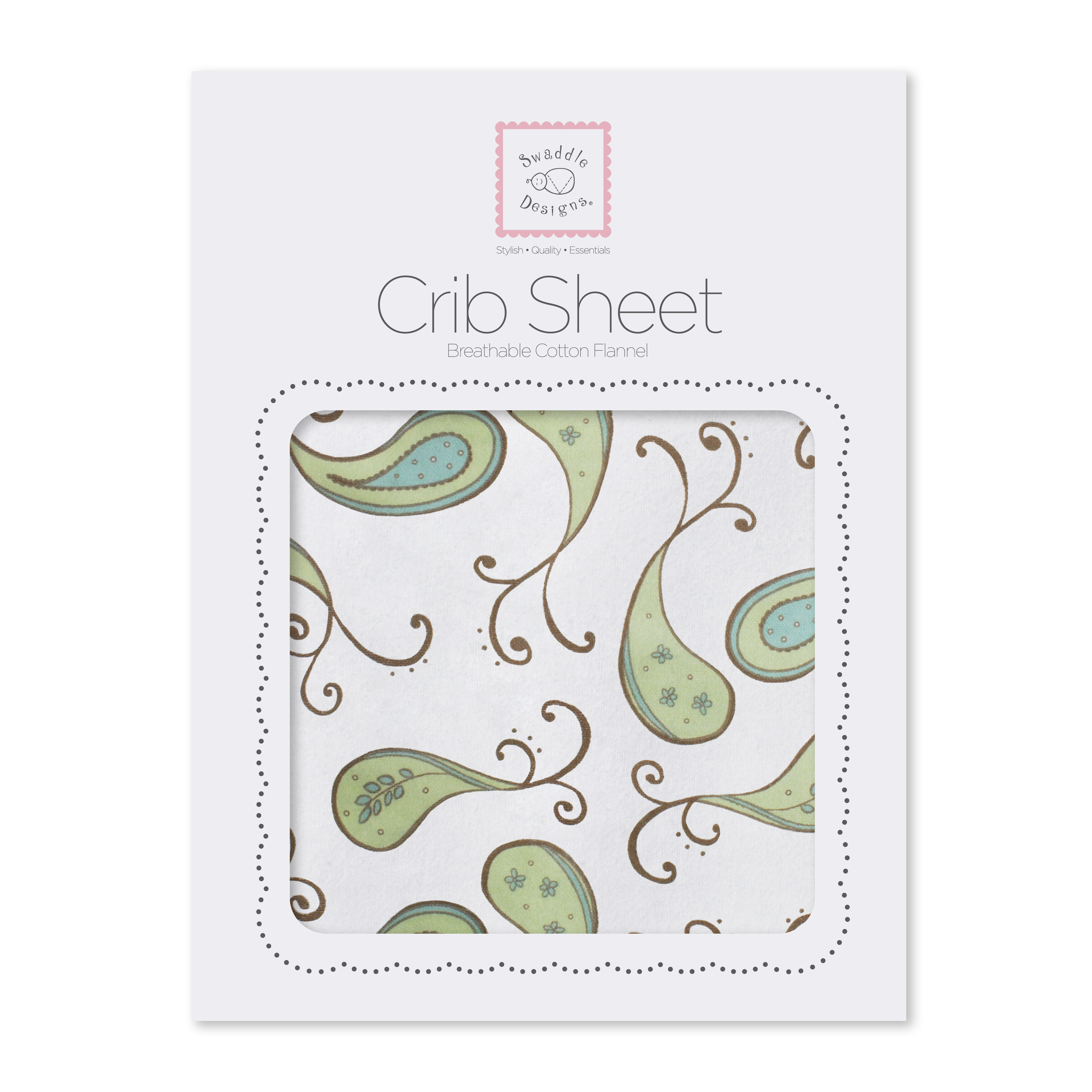 Swaddle Designs Paisley Cotton Fitted Crib Sheet & Reviews Wayfair