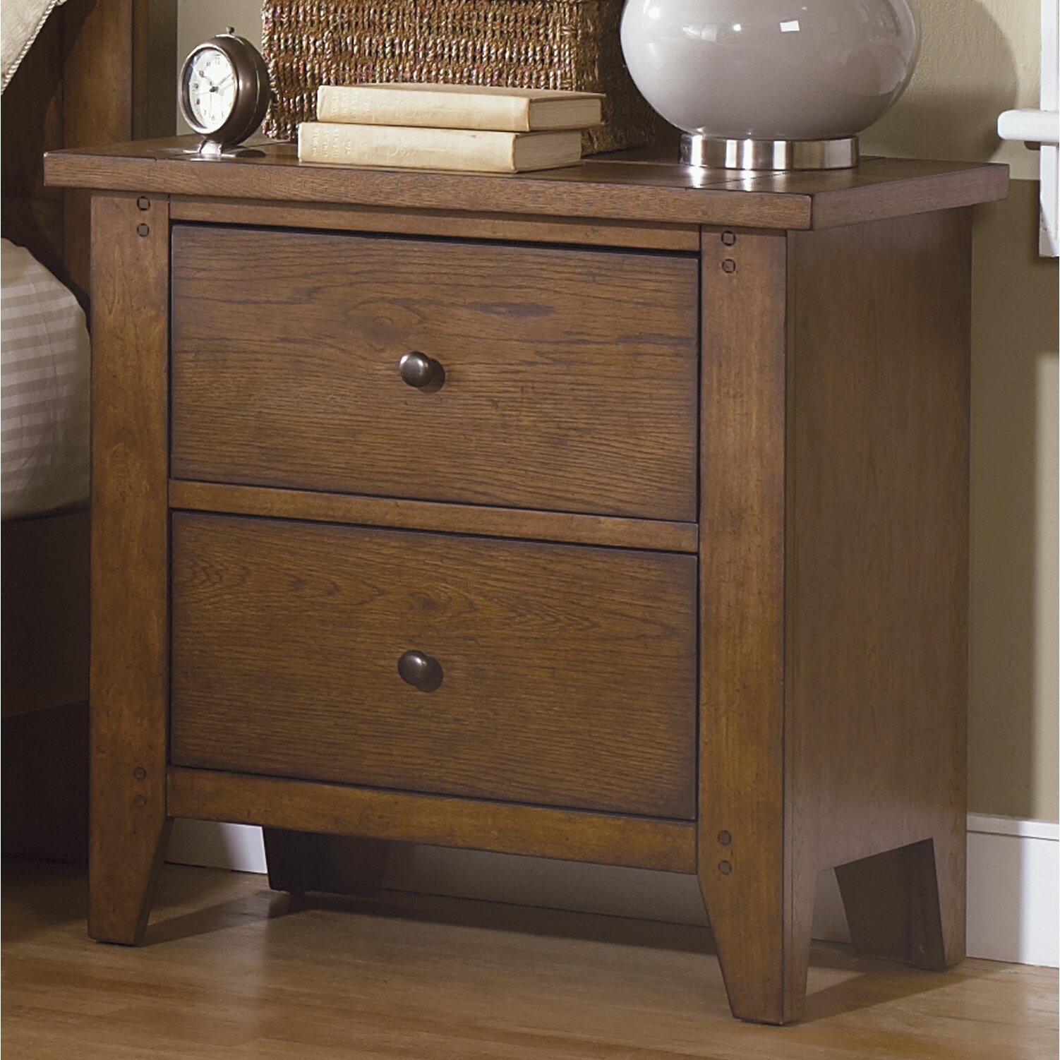 Liberty Furniture Hearthstone 2 Drawer Nightstand & Reviews | Wayfair