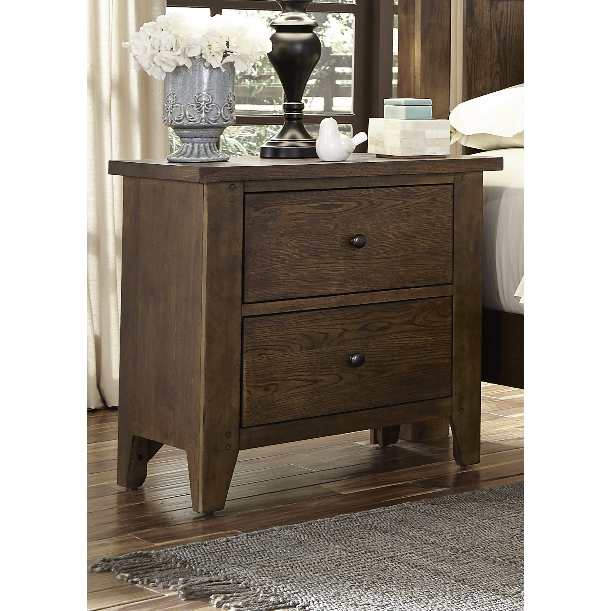 Liberty Furniture Hearthstone 2 Drawer Night Stand & Reviews Wayfair