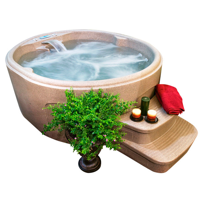 Lifesmart 4Person 13Jet Rock Solid Luna Plug and Play Spa & Reviews