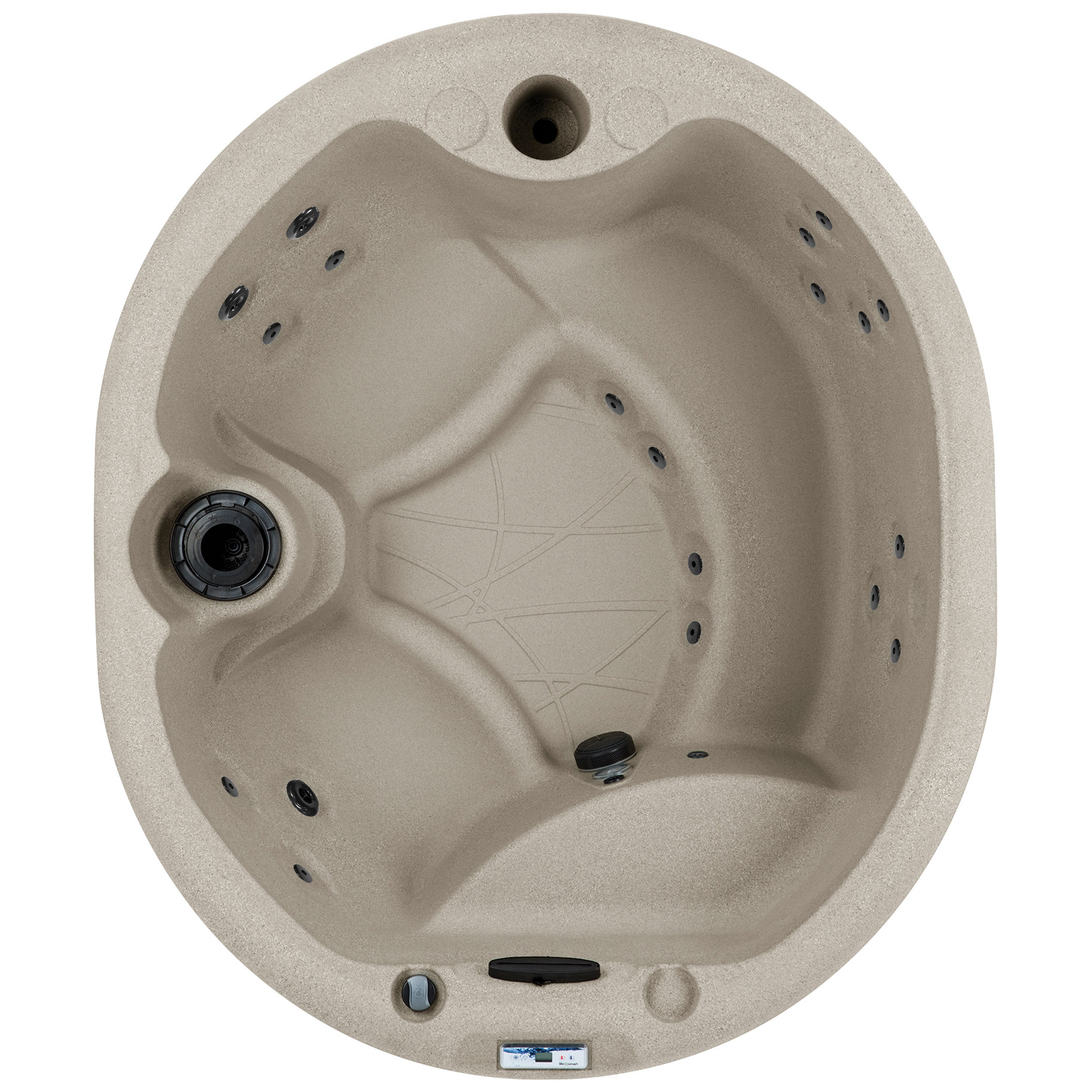 Lifesmart 4Person 20Jet Luna DLX Plug & Play Spa with Waterfall