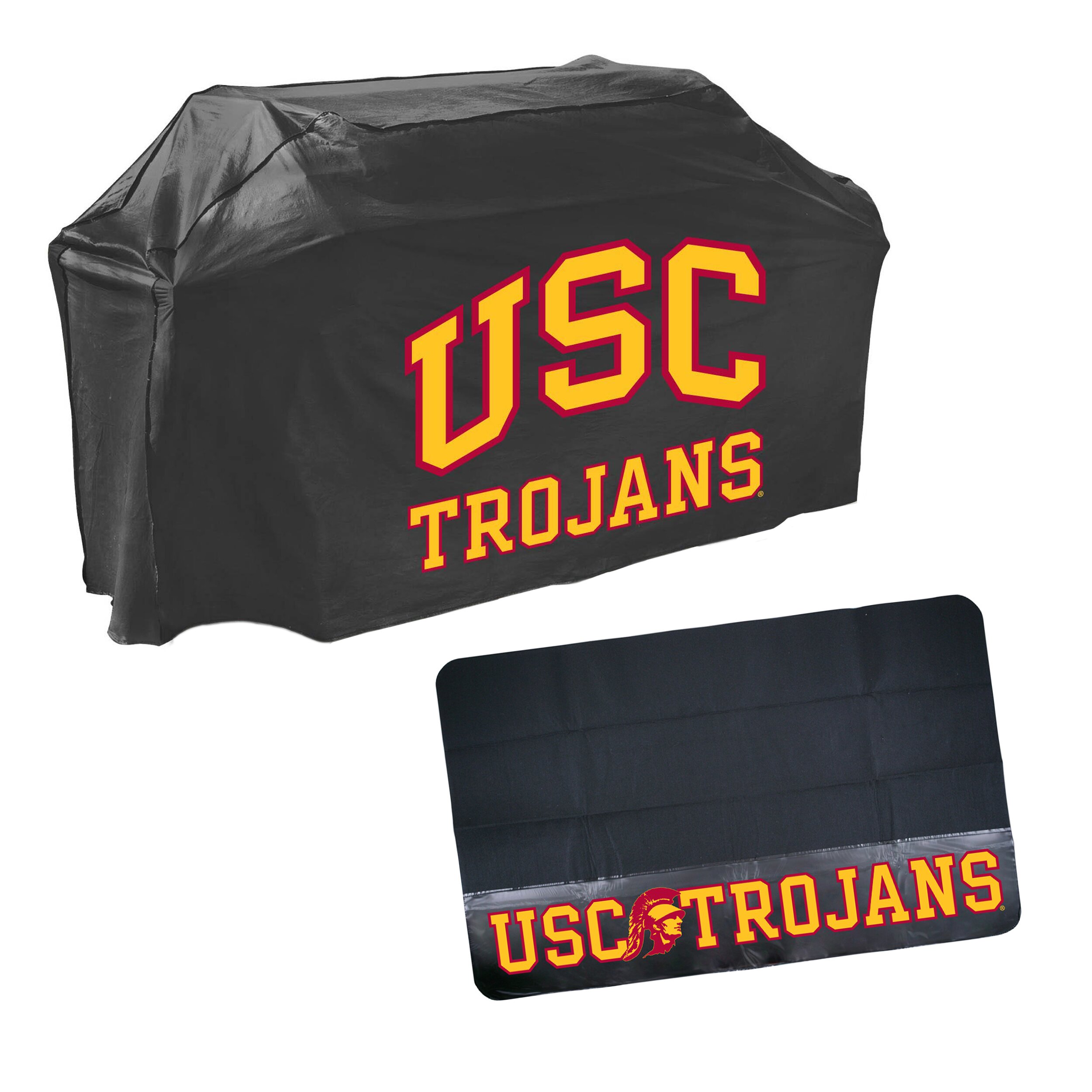 Mr. Bar-B-Q Mr. Bar-B-Q - NCAA Grill Cover And Grill Mat Set, USC ...