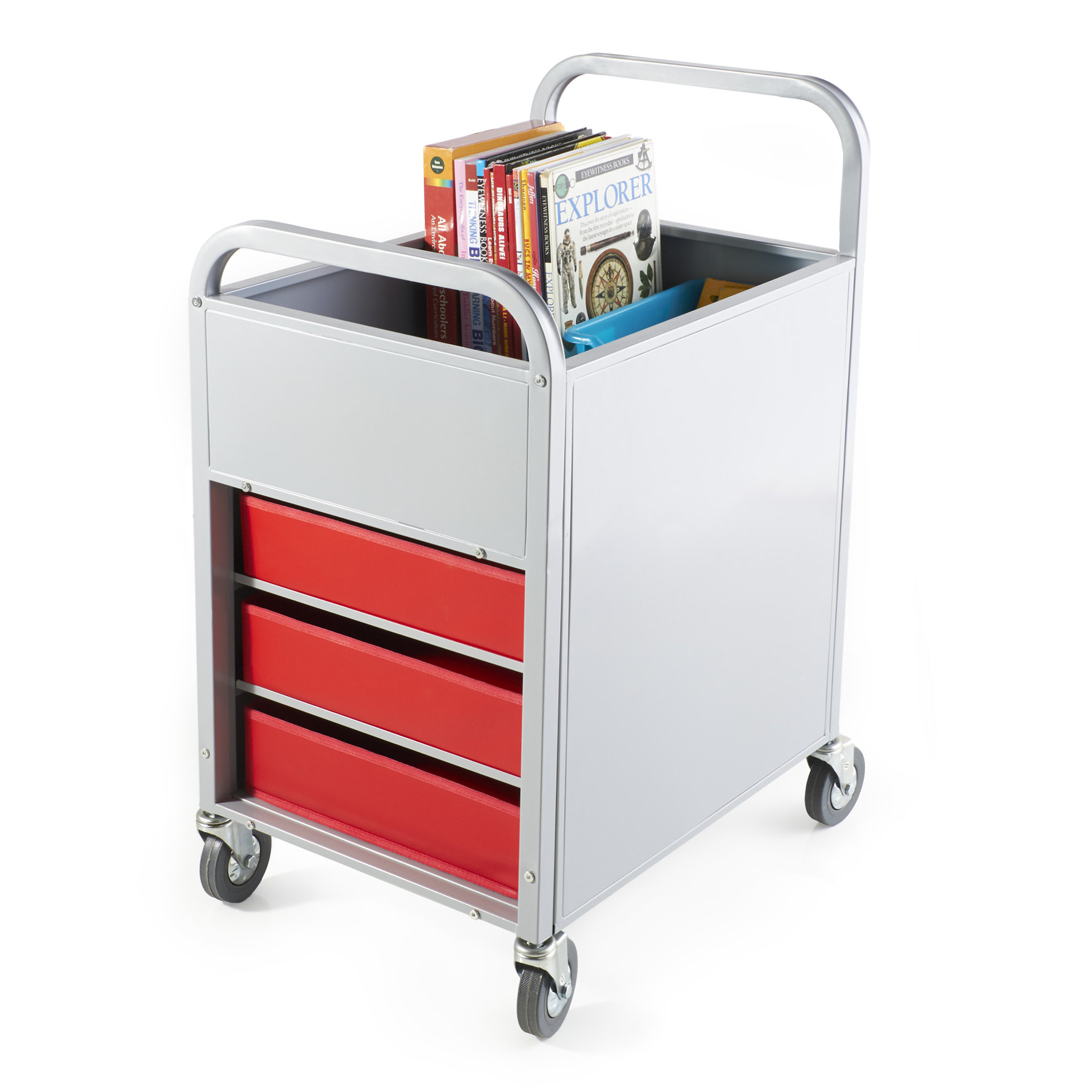 Guidecraft Display and Storage Utility Cart with Bins Wayfair