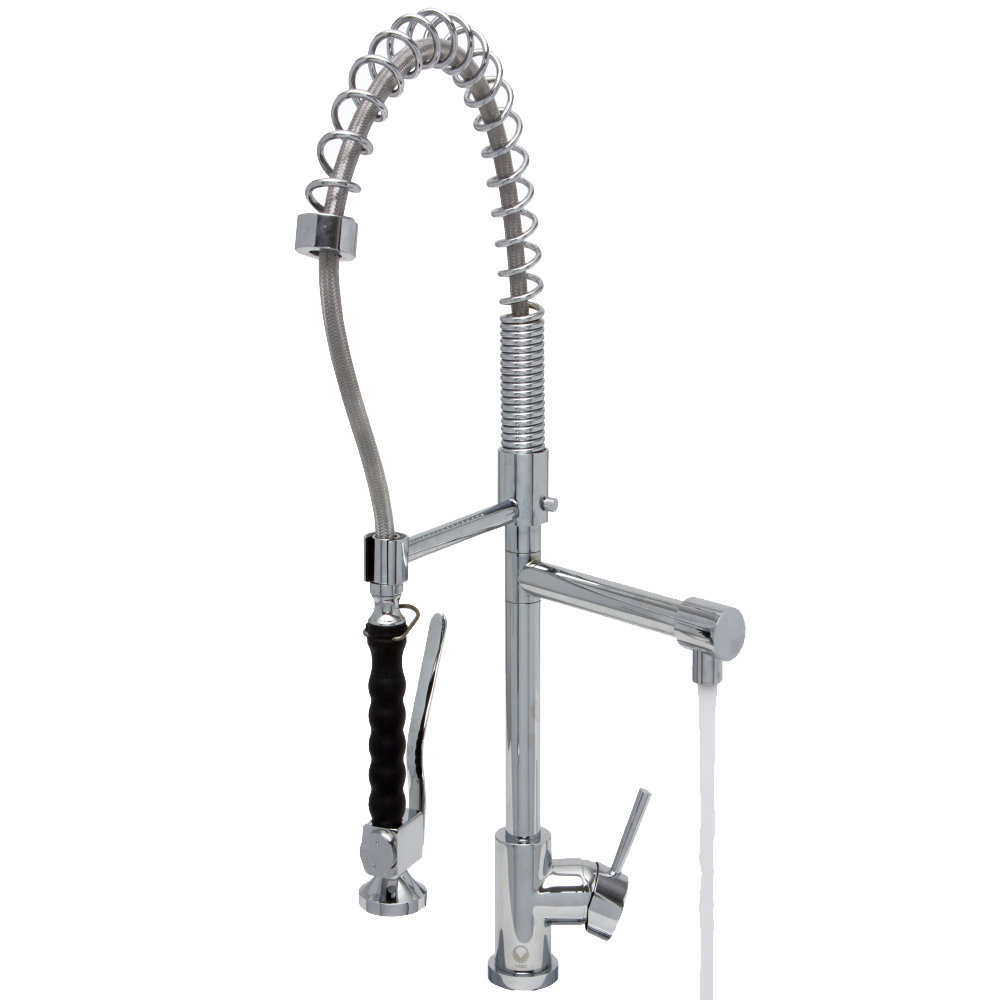 Vigo Zurich Single Handle Pull-Down Spray Kitchen Faucet ...