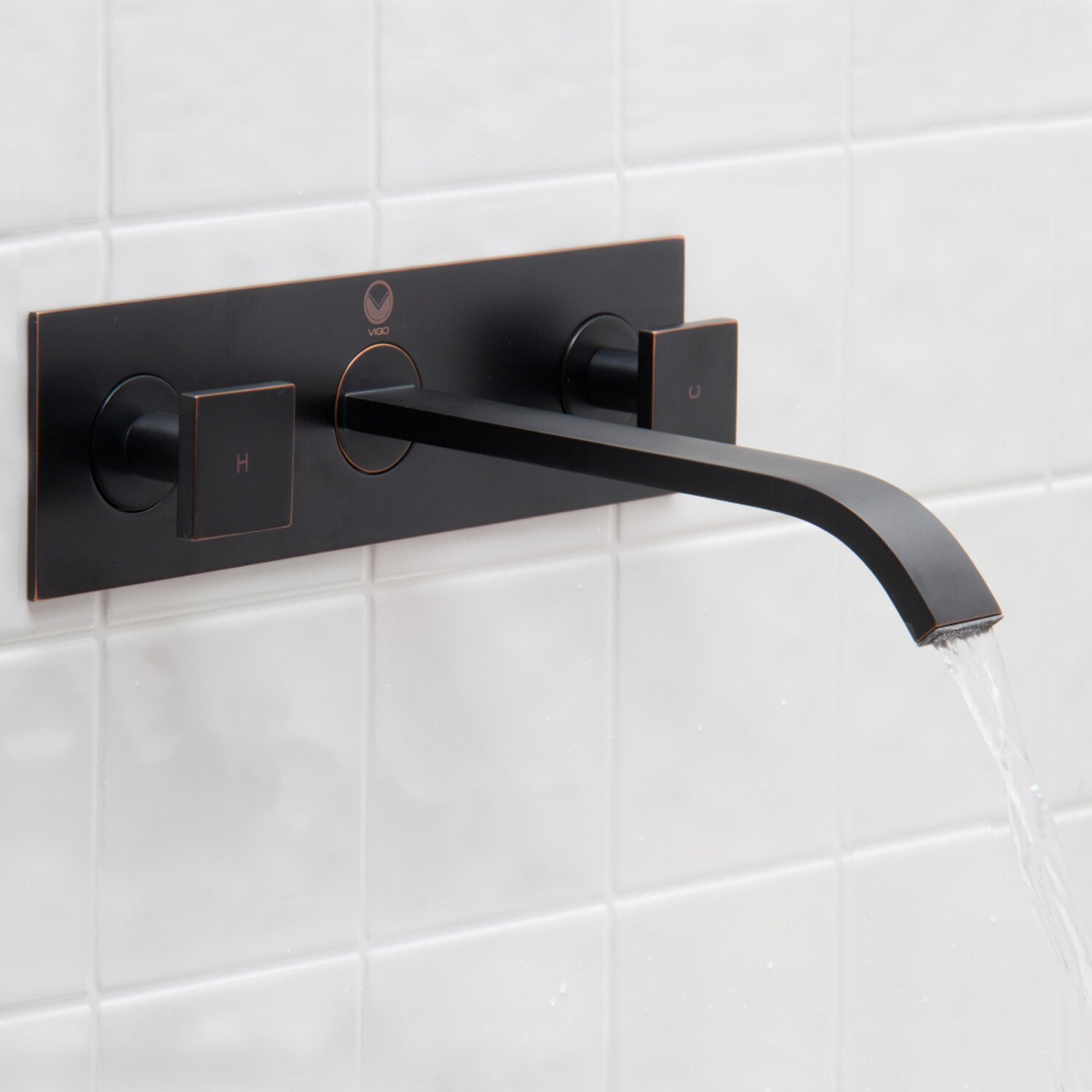 Vigo Titus Wall Mount Bathroom Faucet with Pop Up ...