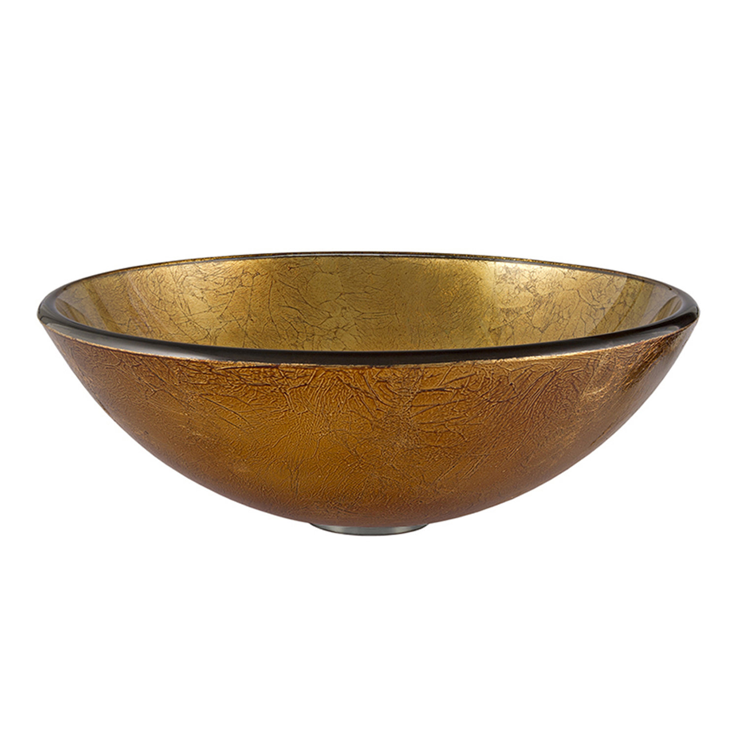 Vigo Liquid Gold Glass Vessel Bathroom Sink & Reviews Wayfair