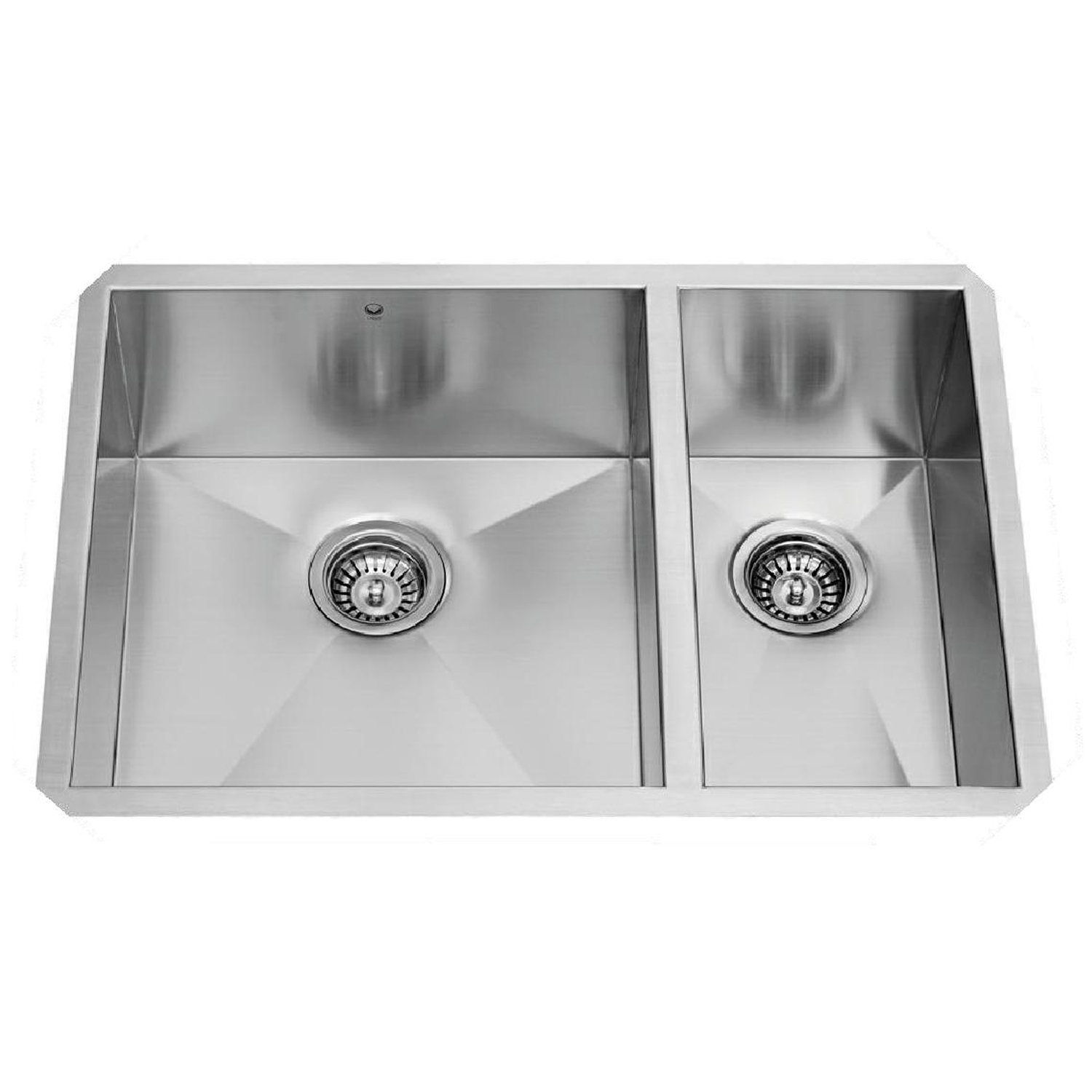 Vigo 29 x 20 Double Bowl Zero Radius Undermount Kitchen Sink VG2920BL