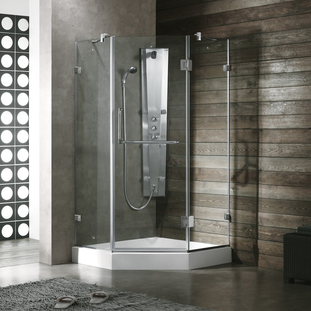 Vigo Piedmont 36 X 36 In Frameless Neo Angle Shower Enclosure With