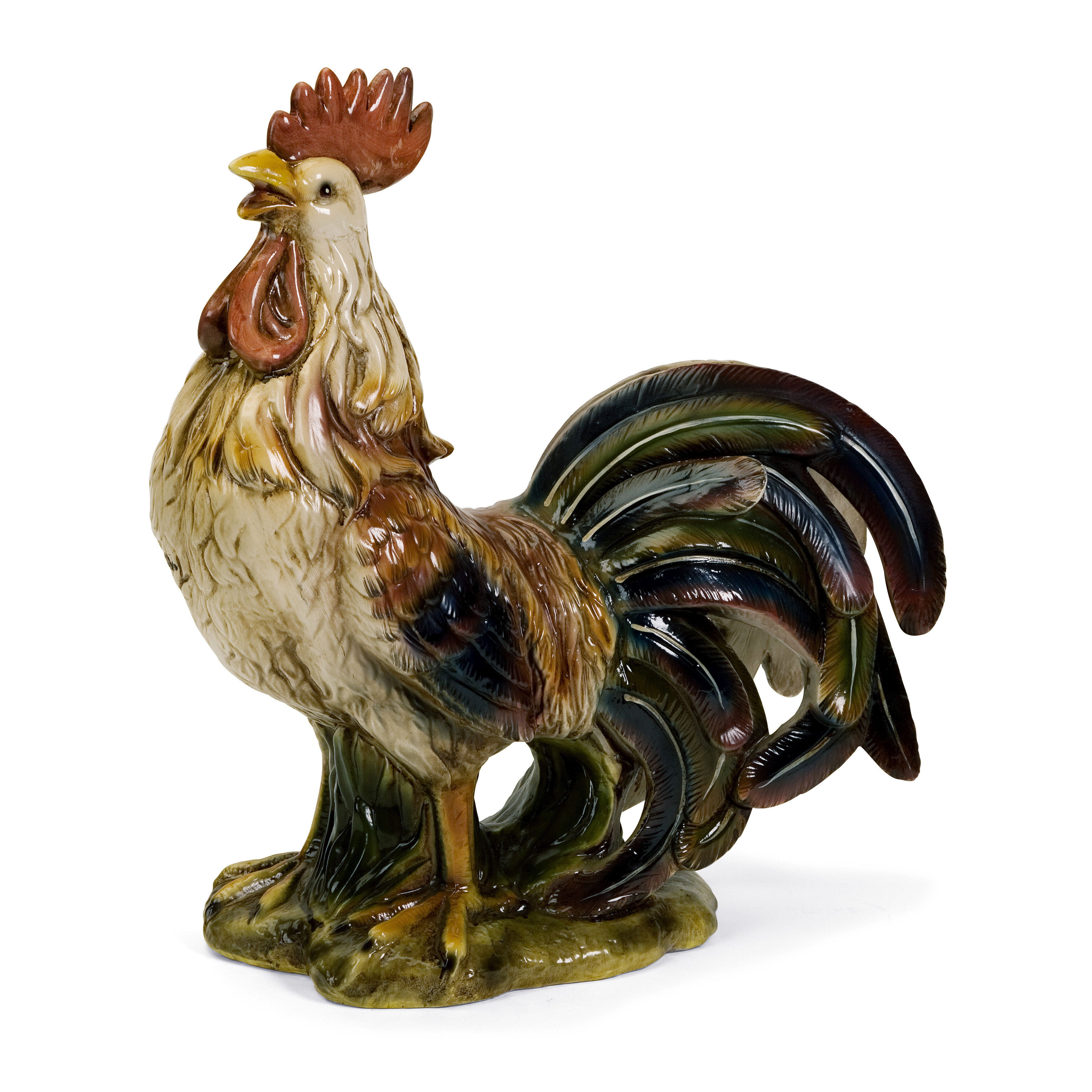 August Grove Large Multicoloured Rooster Statue & Reviews Wayfair.ca