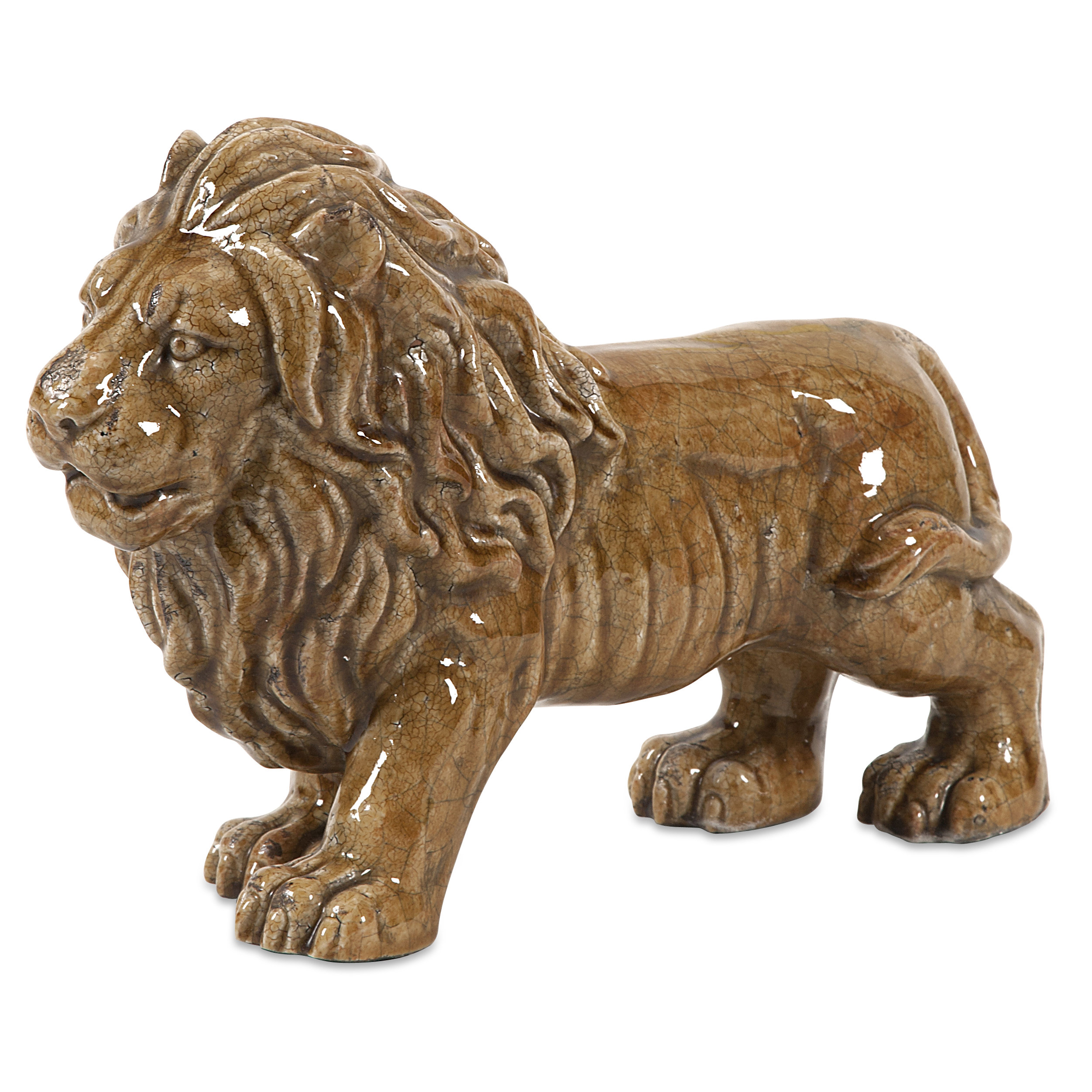 lion ceramic statues