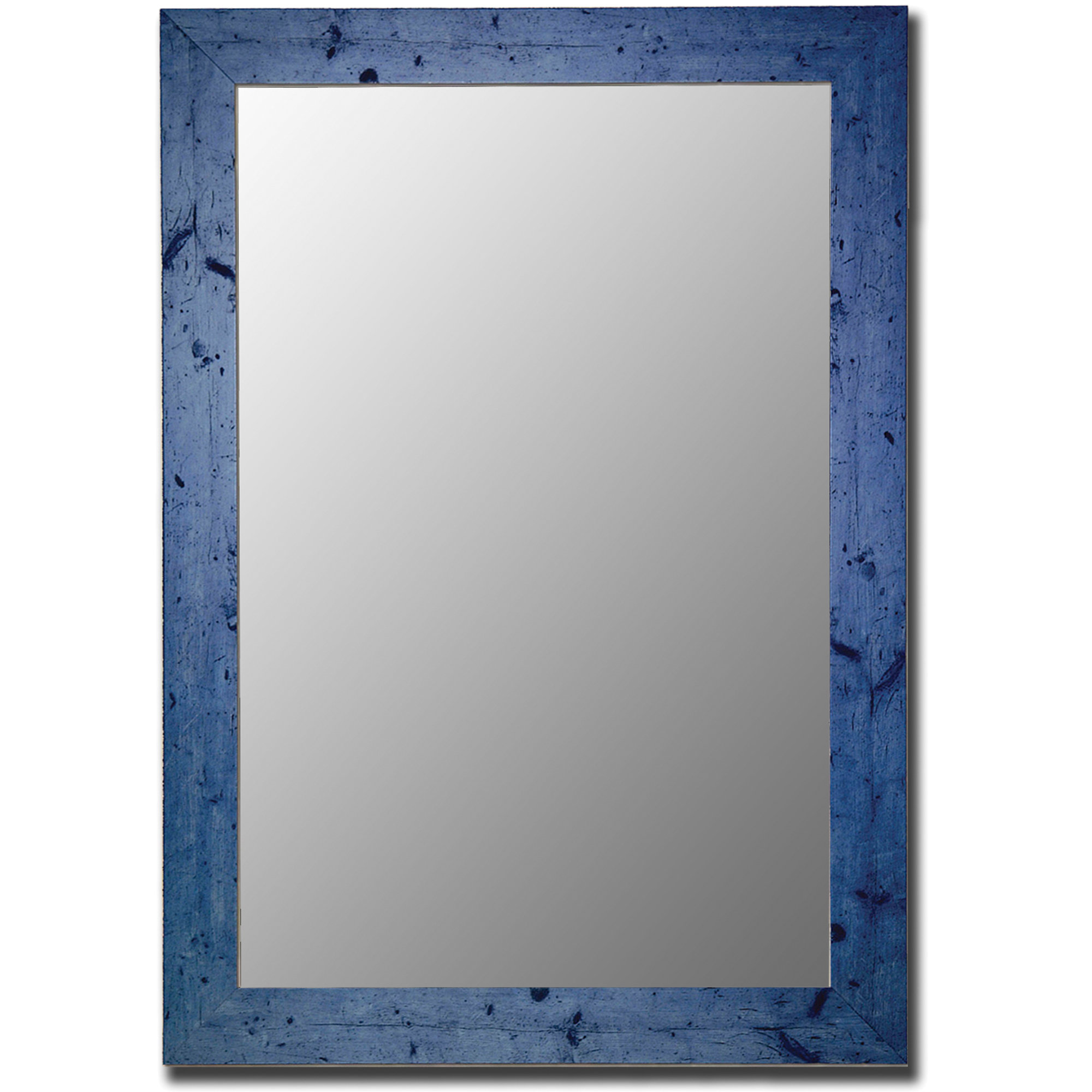 Hitchcock Butterfield Company Vintage Barnwood Blue Wall Mirror
