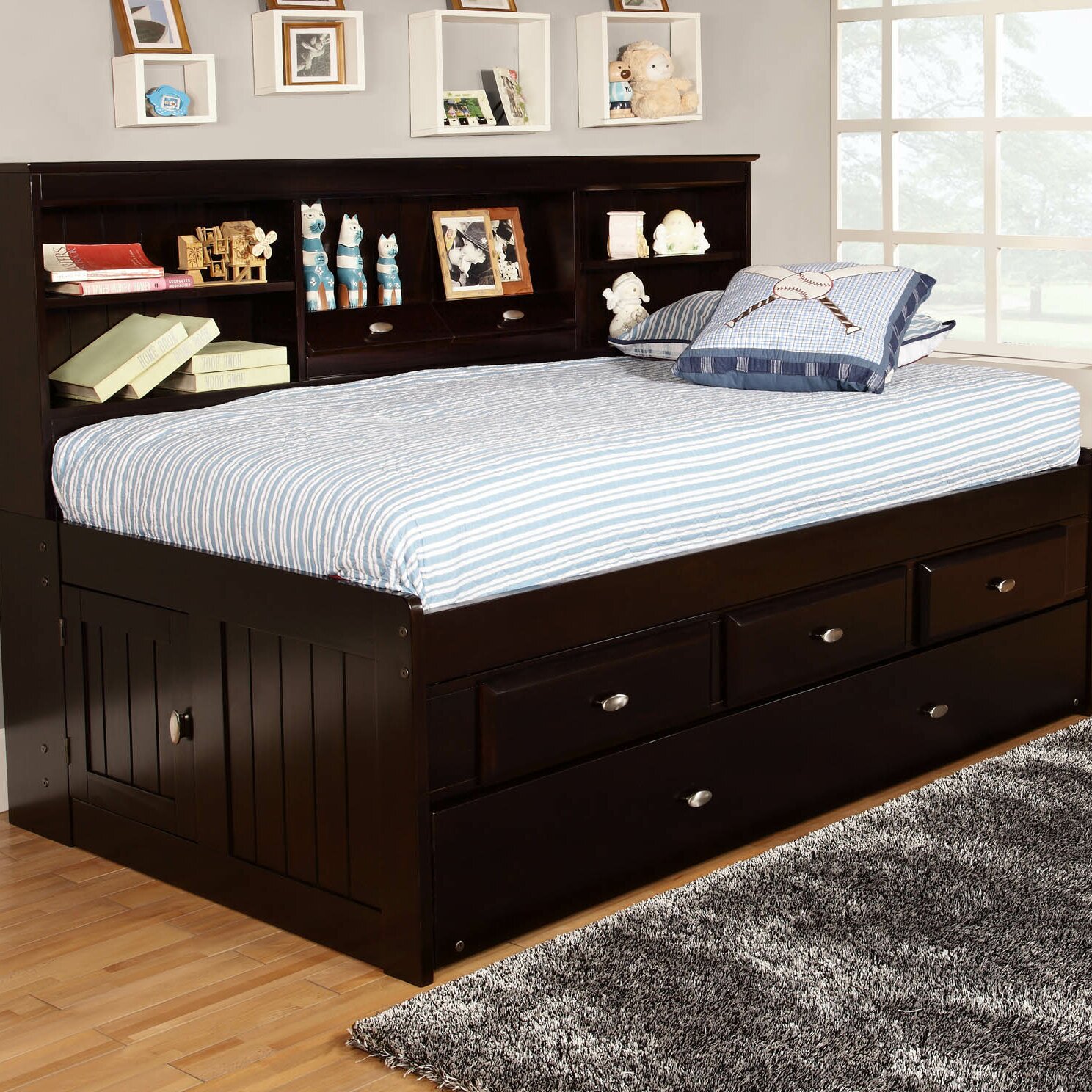 Discovery World Furniture Captain's Bed with Trundle ...