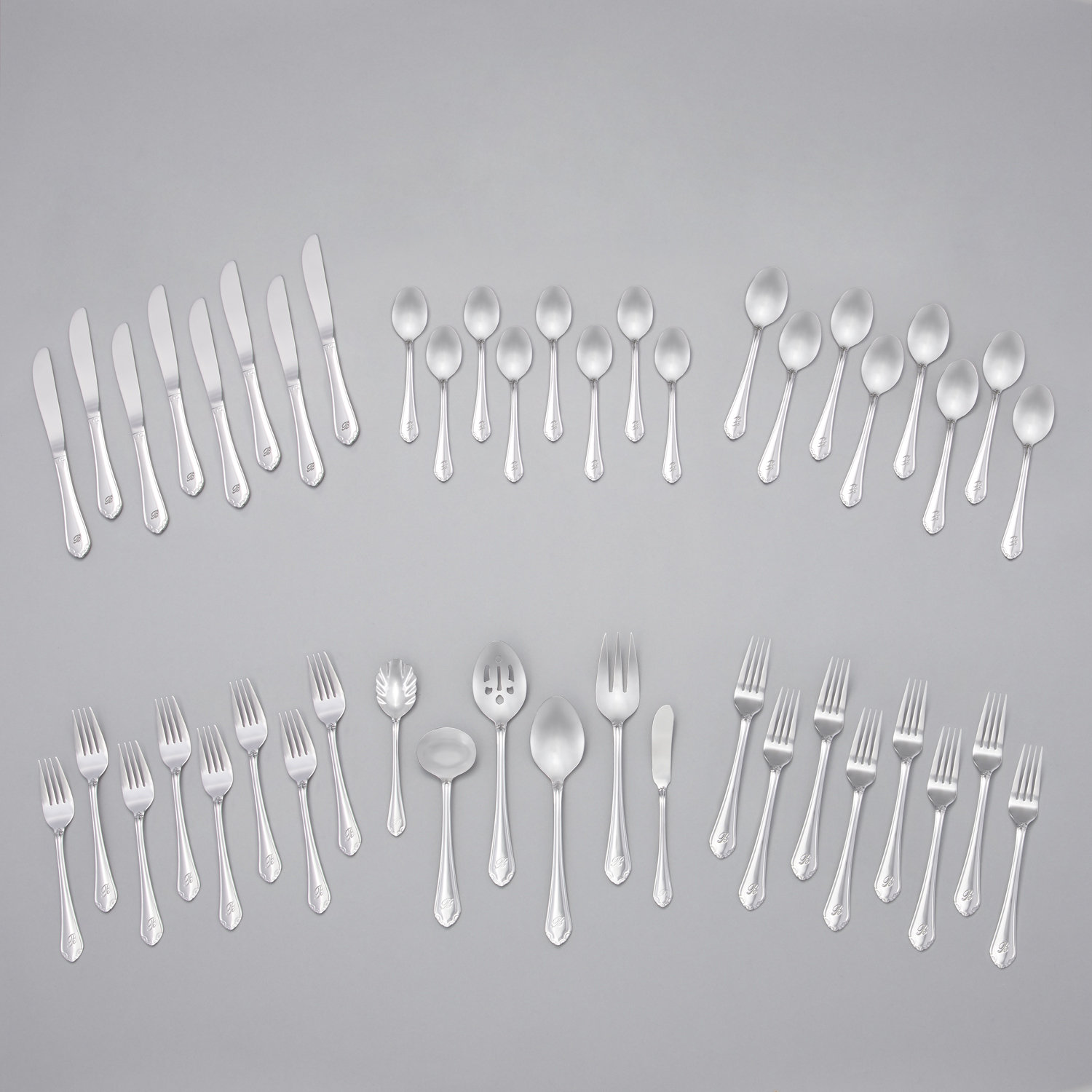 RiverRidge Home Products Royalty 46 Piece Flatware Set Wayfair