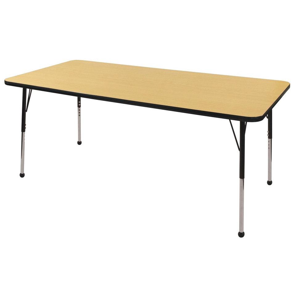 ECR4kids 9 Piece Rectangular Activity Table and 16 Chair Set